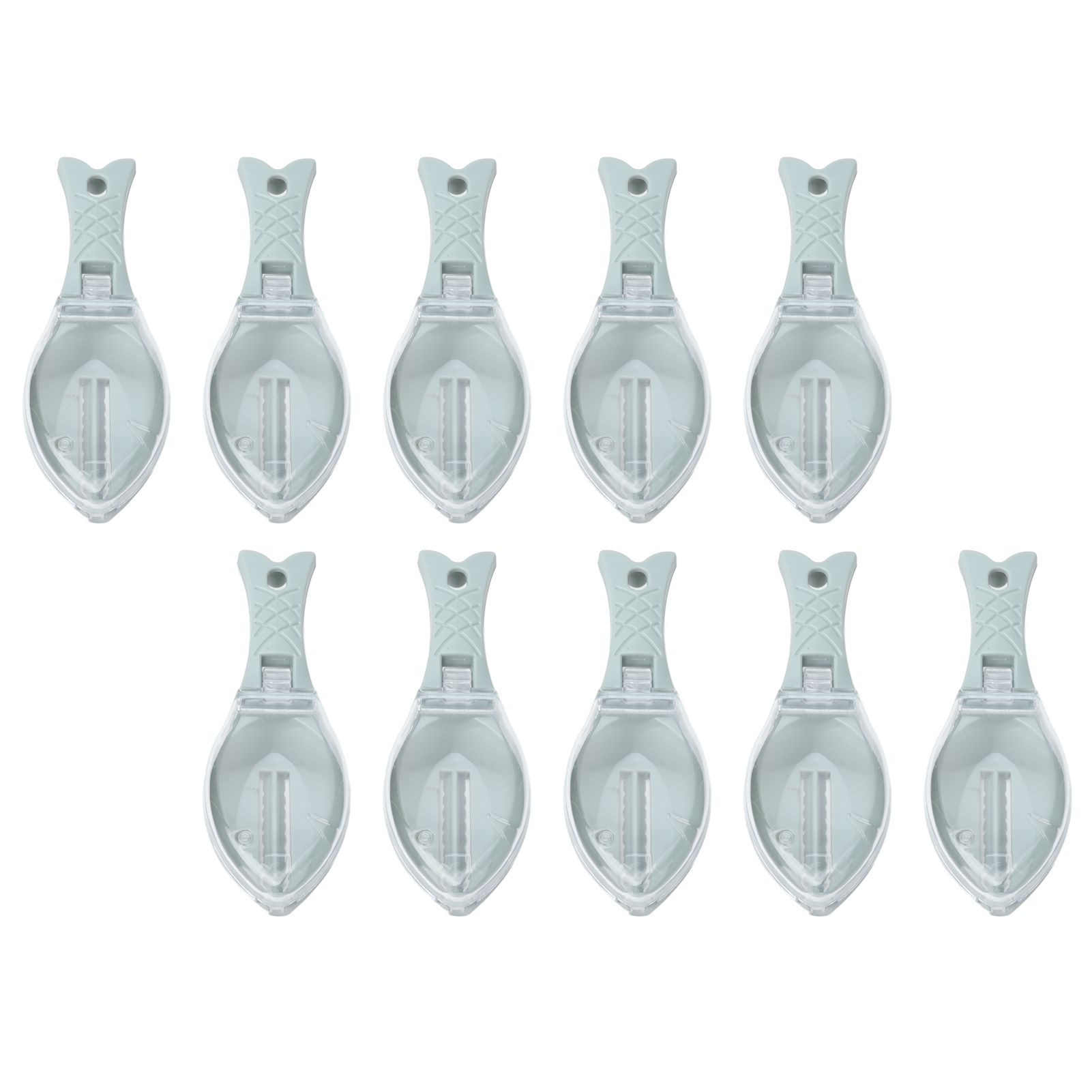10Pcs Fish Scale Remover Portable Hand Held Hangable Compact Efficient Fish view 9