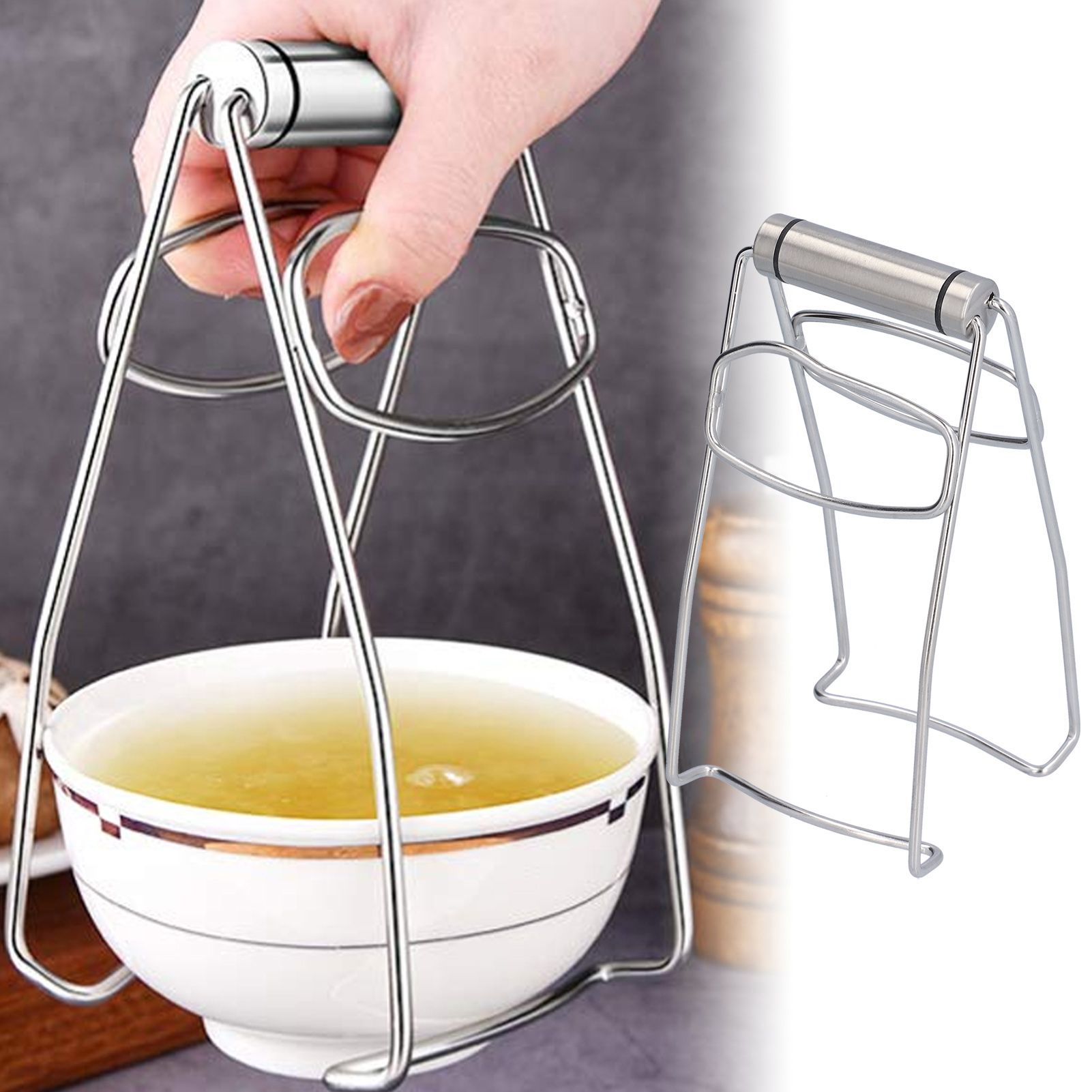 304 Stainless Steel Hot Dish Plate Clip Anti Scalding Non Slip Dish Gripper view 12