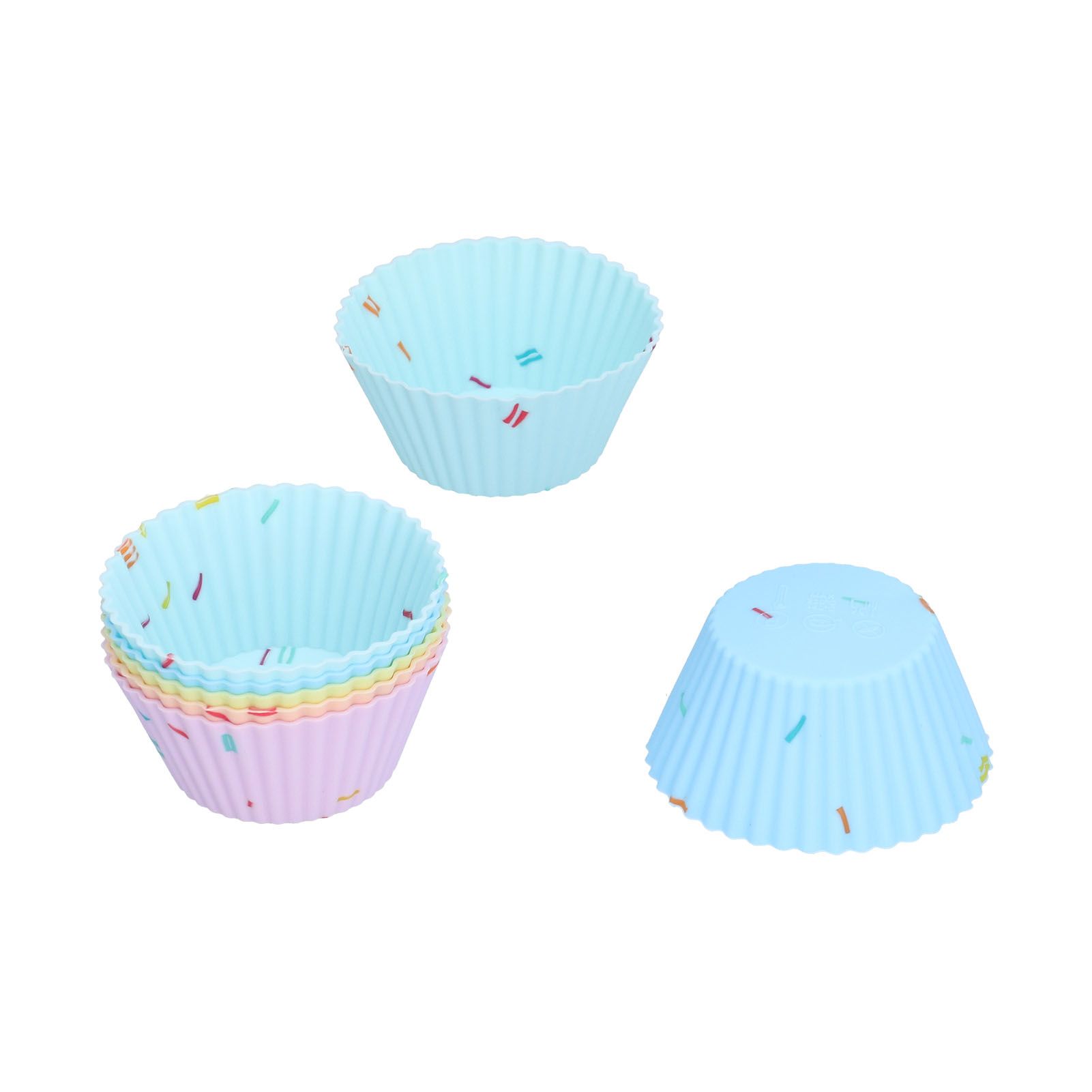 20Pcs Silicone Cupcake Mold Non Stick Reusable Baking Molds for Muffin view 2