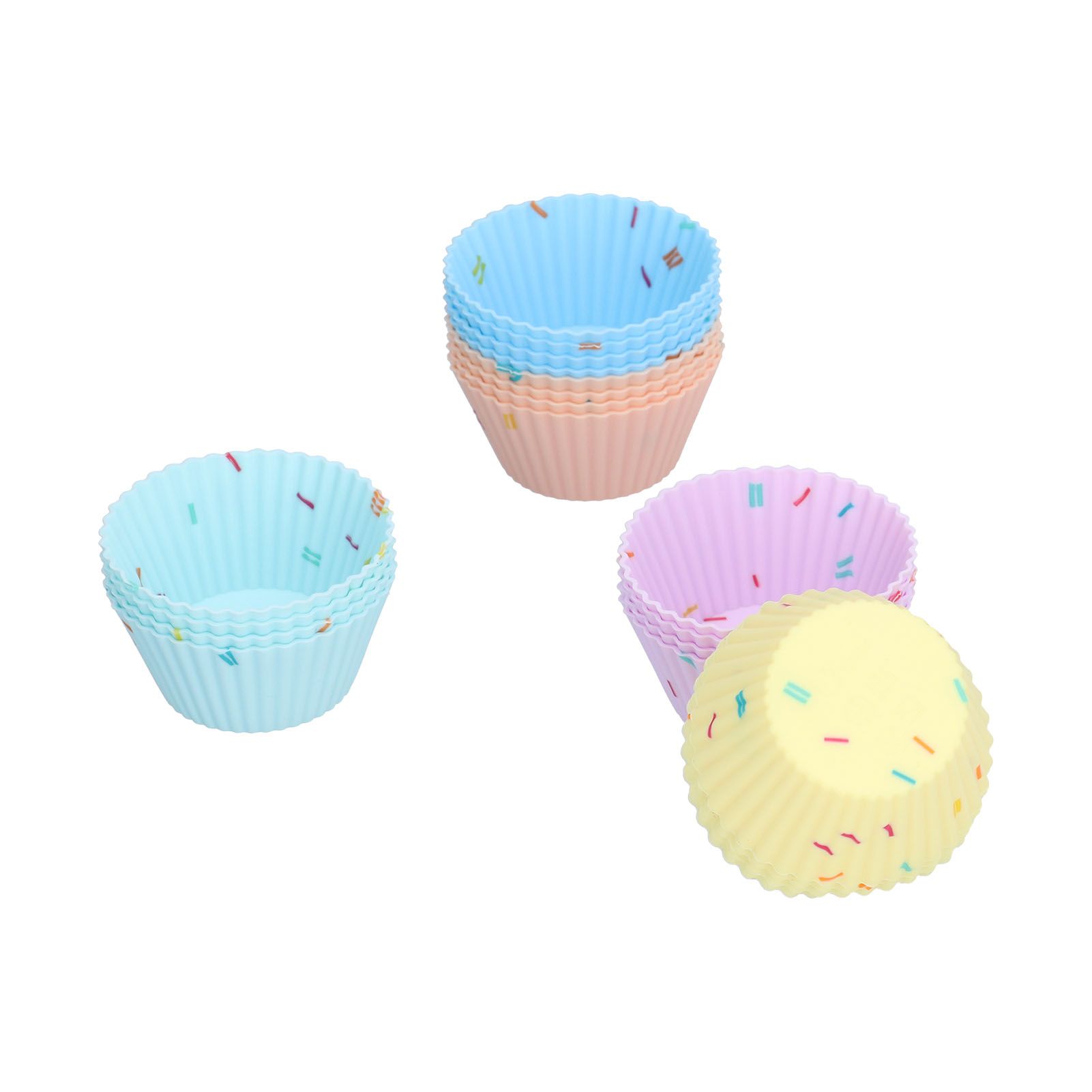 20Pcs Silicone Cupcake Mold Non Stick Reusable Baking Molds for Muffin view 4