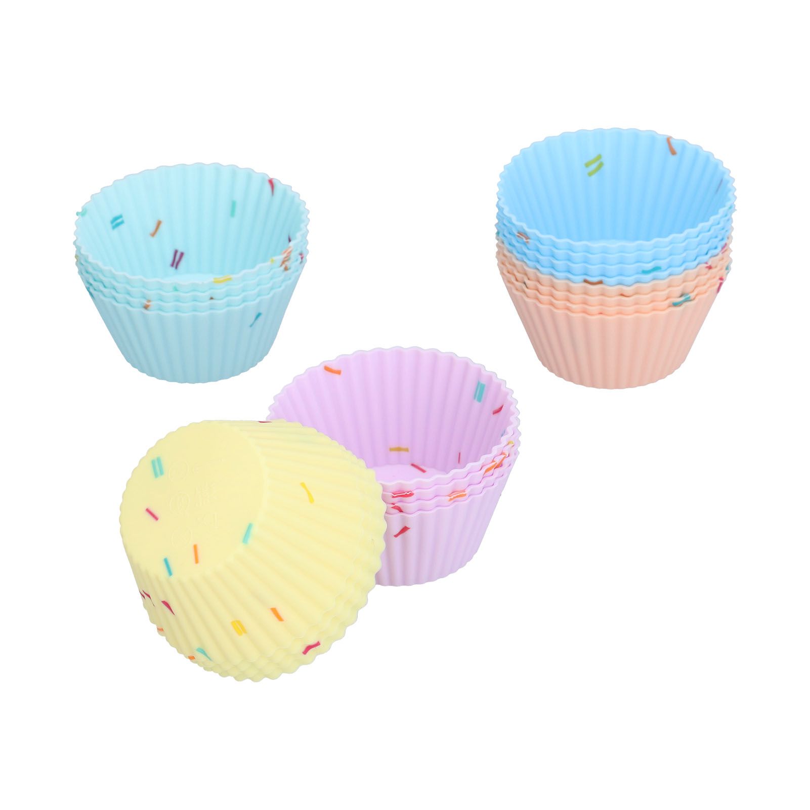 20Pcs Silicone Cupcake Mold Non Stick Reusable Baking Molds for Muffin view 5