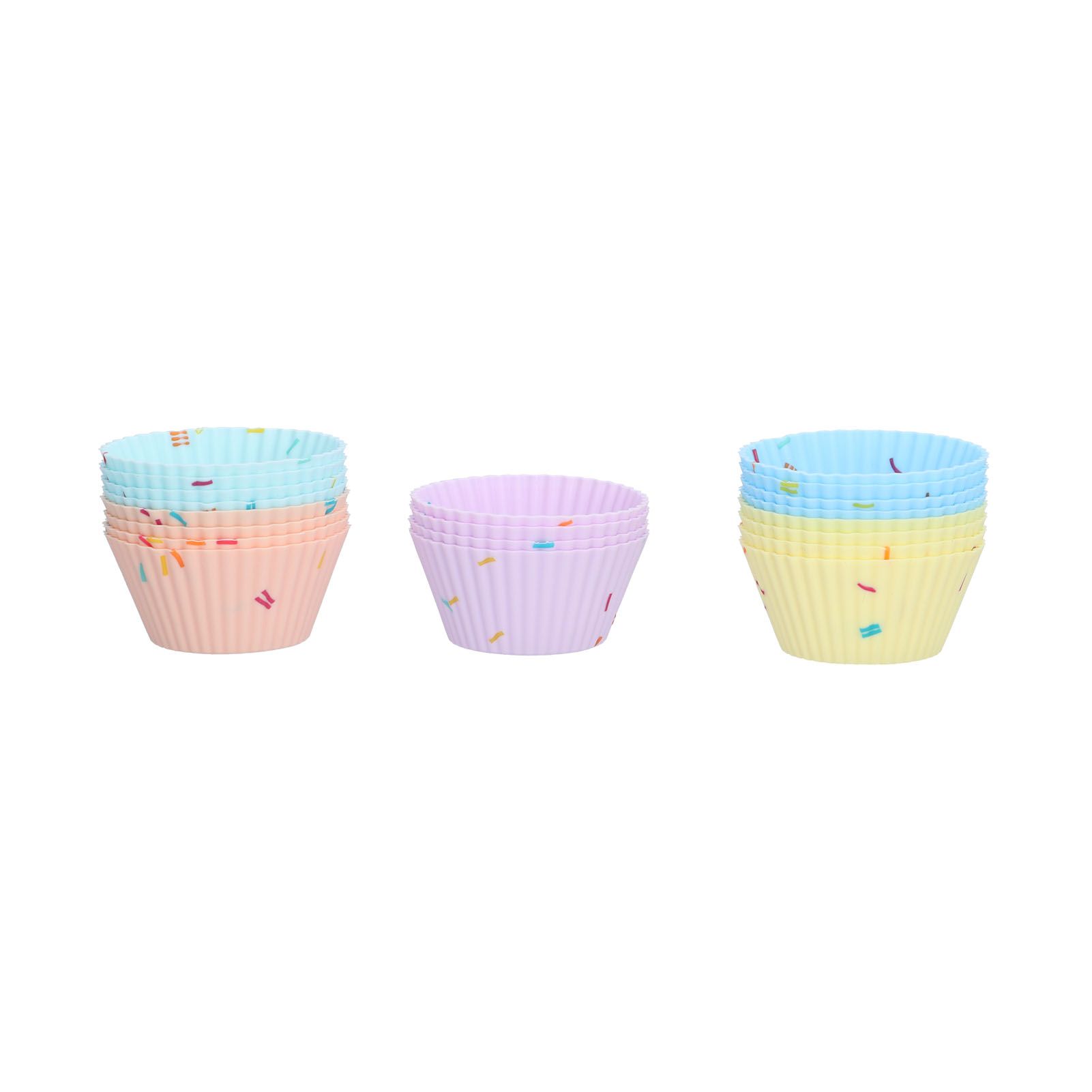 20Pcs Silicone Cupcake Mold Non Stick Reusable Baking Molds for Muffin view 6