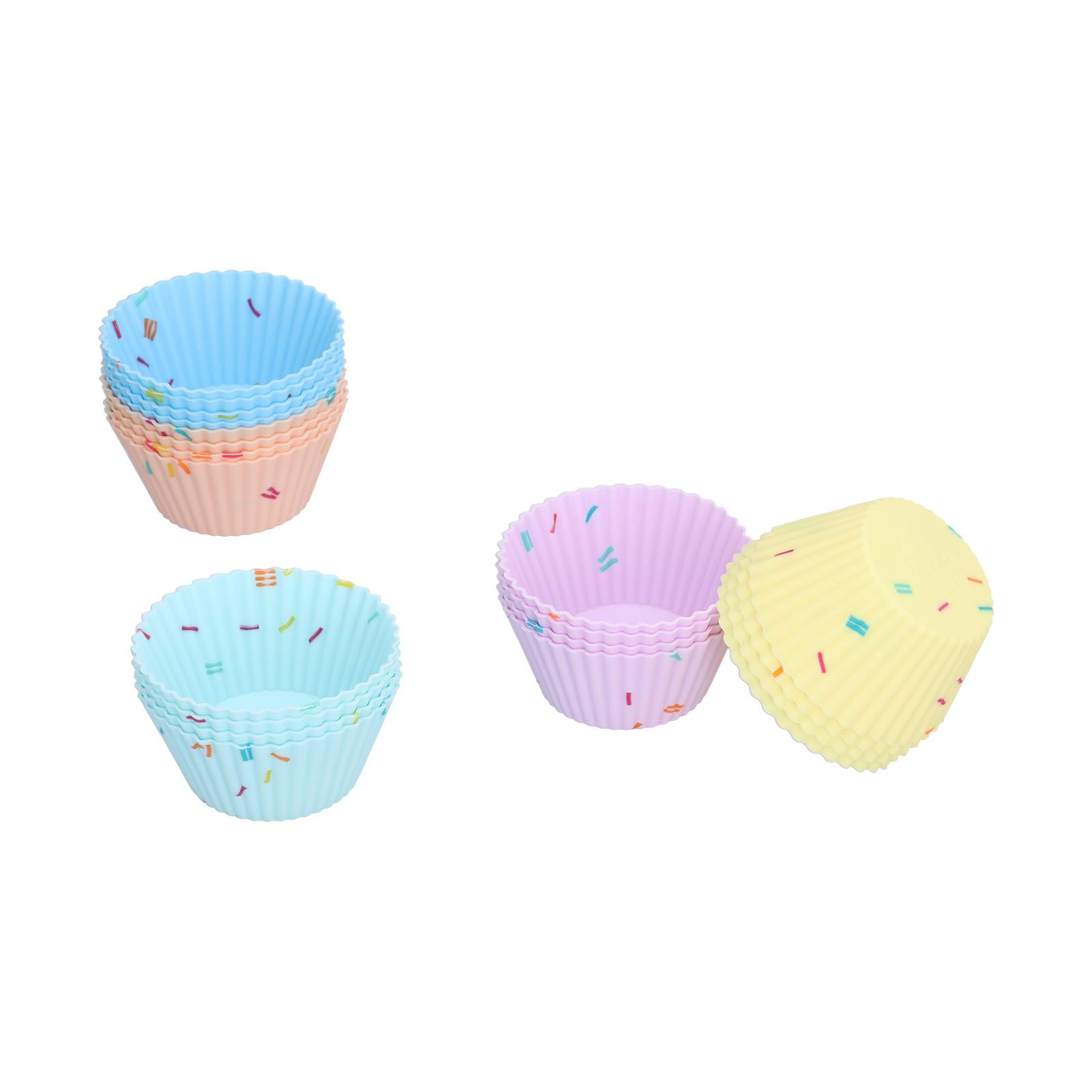 20Pcs Silicone Cupcake Mold Non Stick Reusable Baking Molds for Muffin view 7
