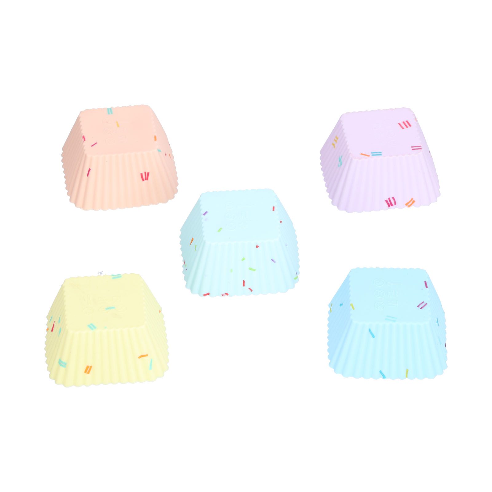 20Pcs Silicone Cupcake Mold Non Stick Reusable Baking Molds for Muffin view 2
