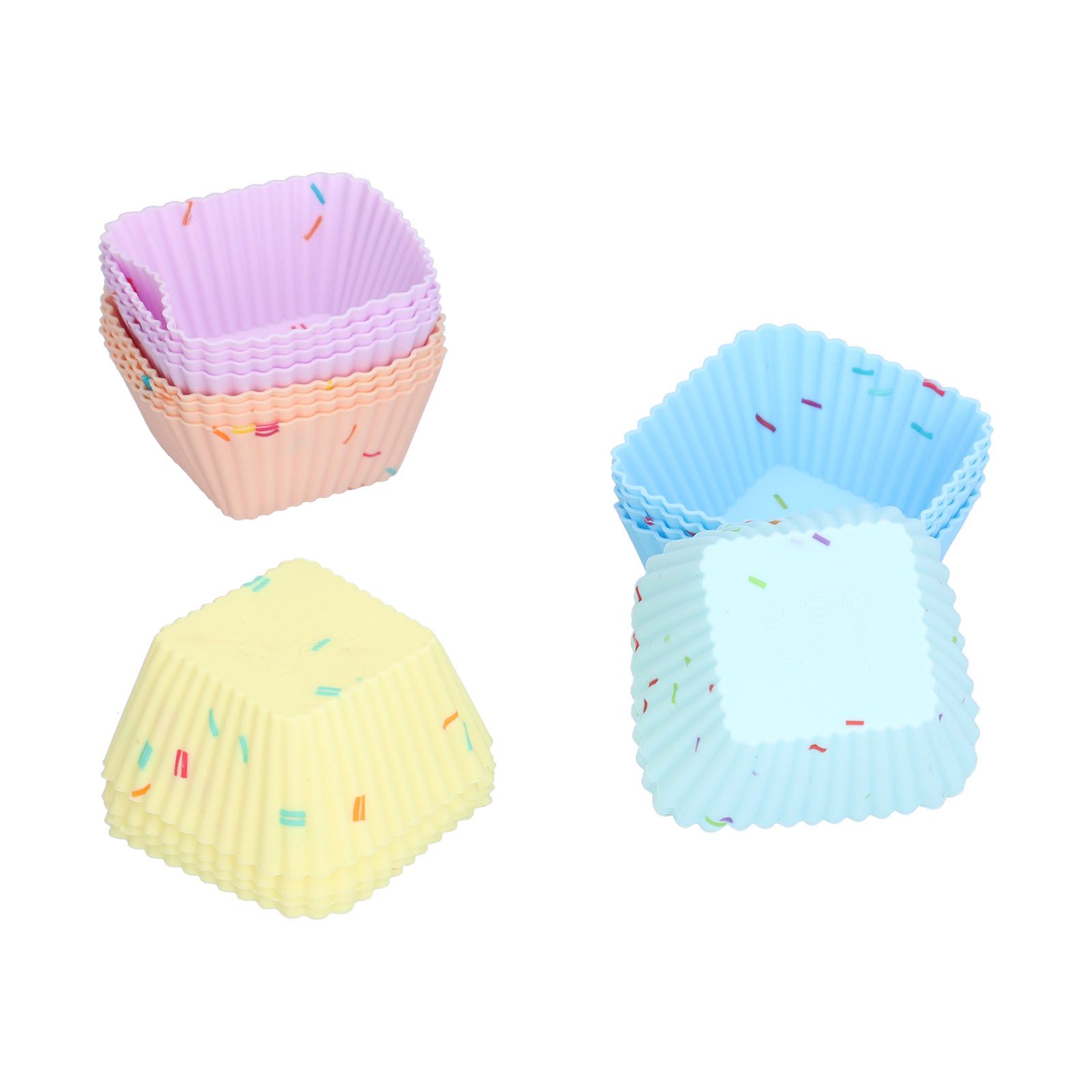 20Pcs Silicone Cupcake Mold Non Stick Reusable Baking Molds for Muffin view 7
