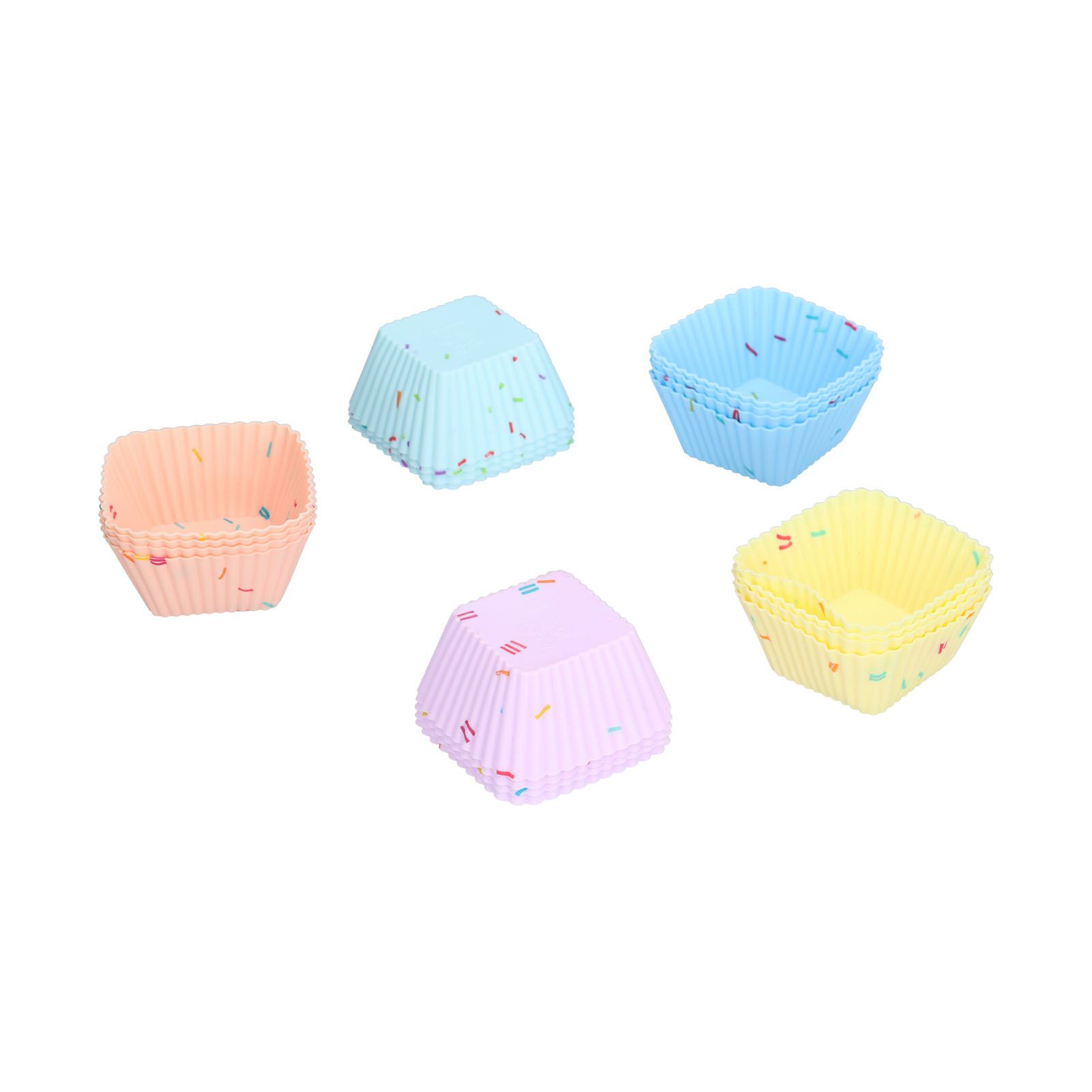 20Pcs Silicone Cupcake Mold Non Stick Reusable Baking Molds for Muffin view 8