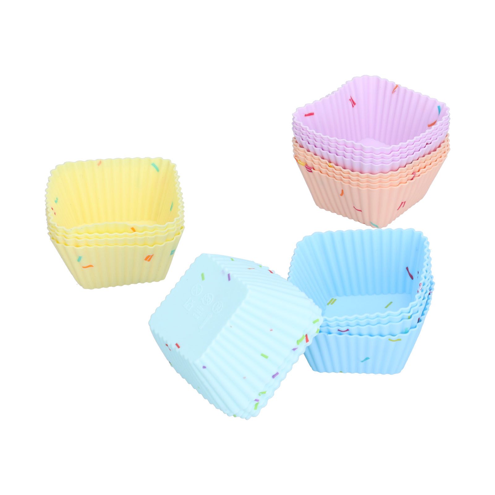 20Pcs Silicone Cupcake Mold Non Stick Reusable Baking Molds for Muffin view 9