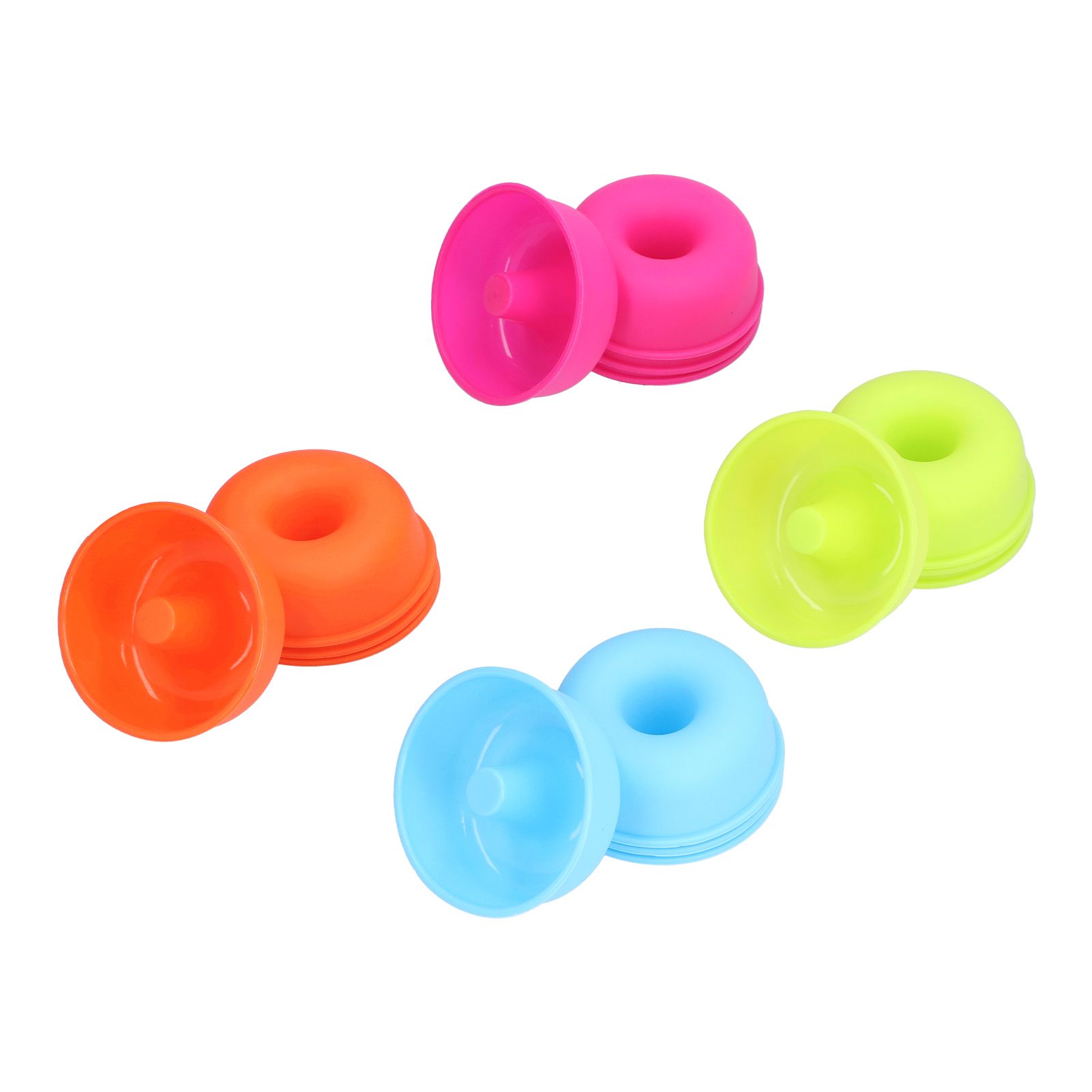 16pcs Donut Mold Bright Colors Reusable Cleanable Reliable Baking Cups for view 5