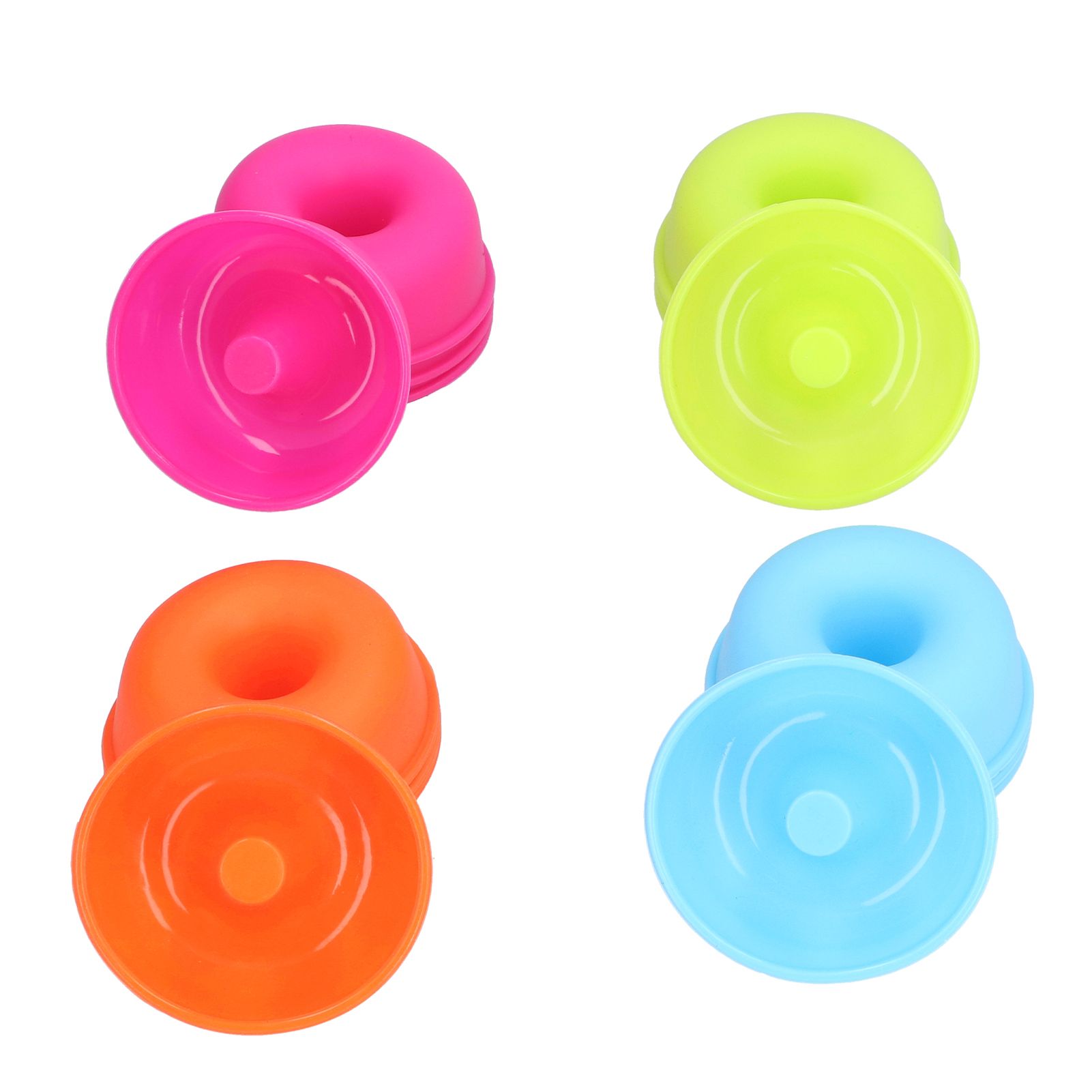16pcs Donut Mold Bright Colors Reusable Cleanable Reliable Baking Cups for view 6