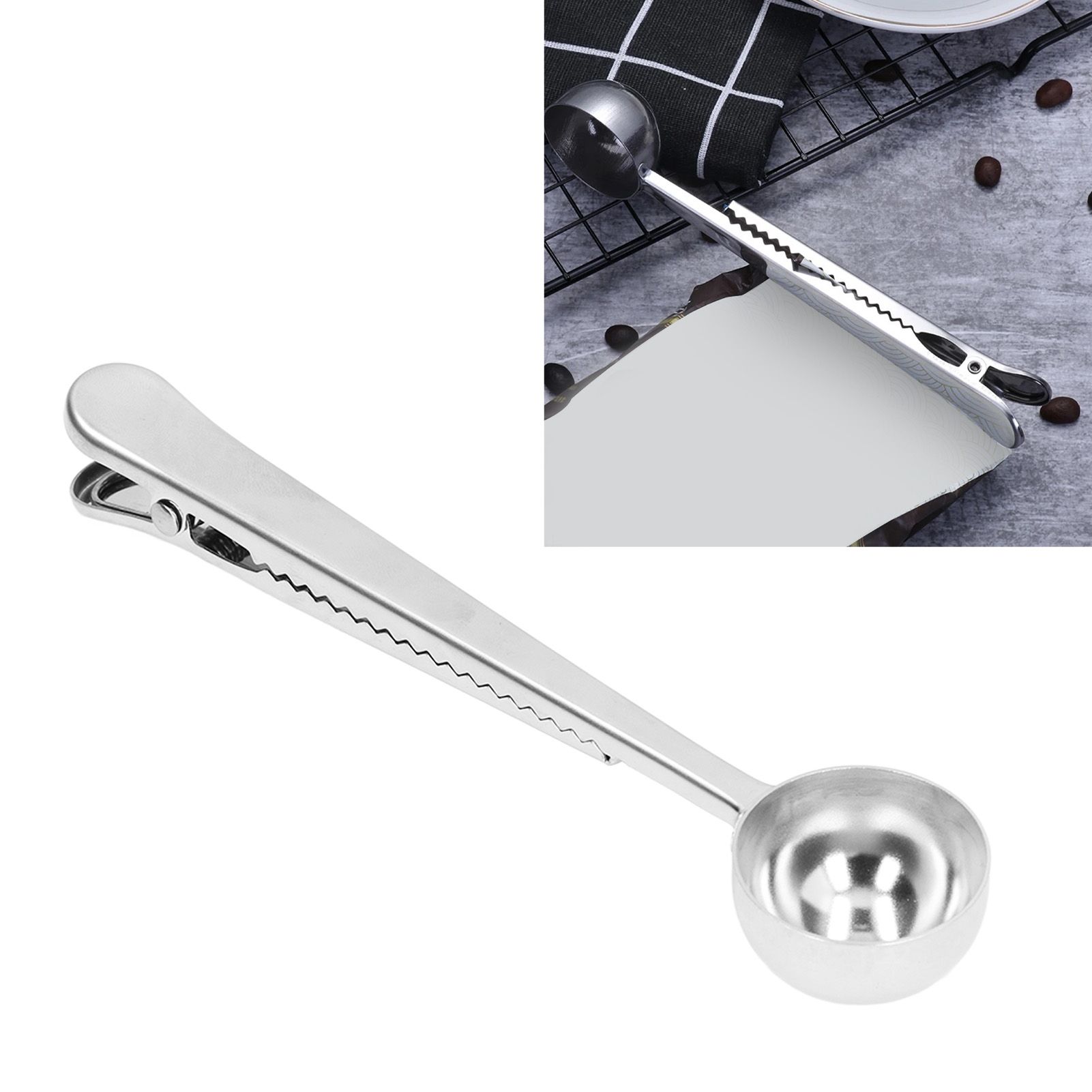 Coffee Scoop Food Grade Stainless Steel Dishwasher Available 2 in 1 Sealing view 12