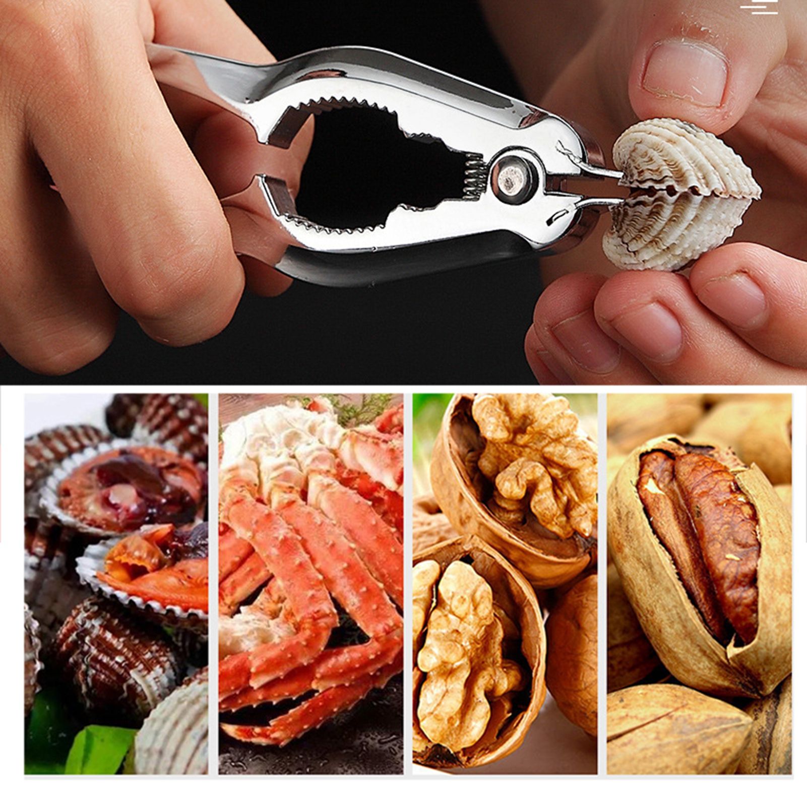 Blood Clam Opener Crab Pliers Nut Cracker Multi Functional Tool for Kitchen view 3