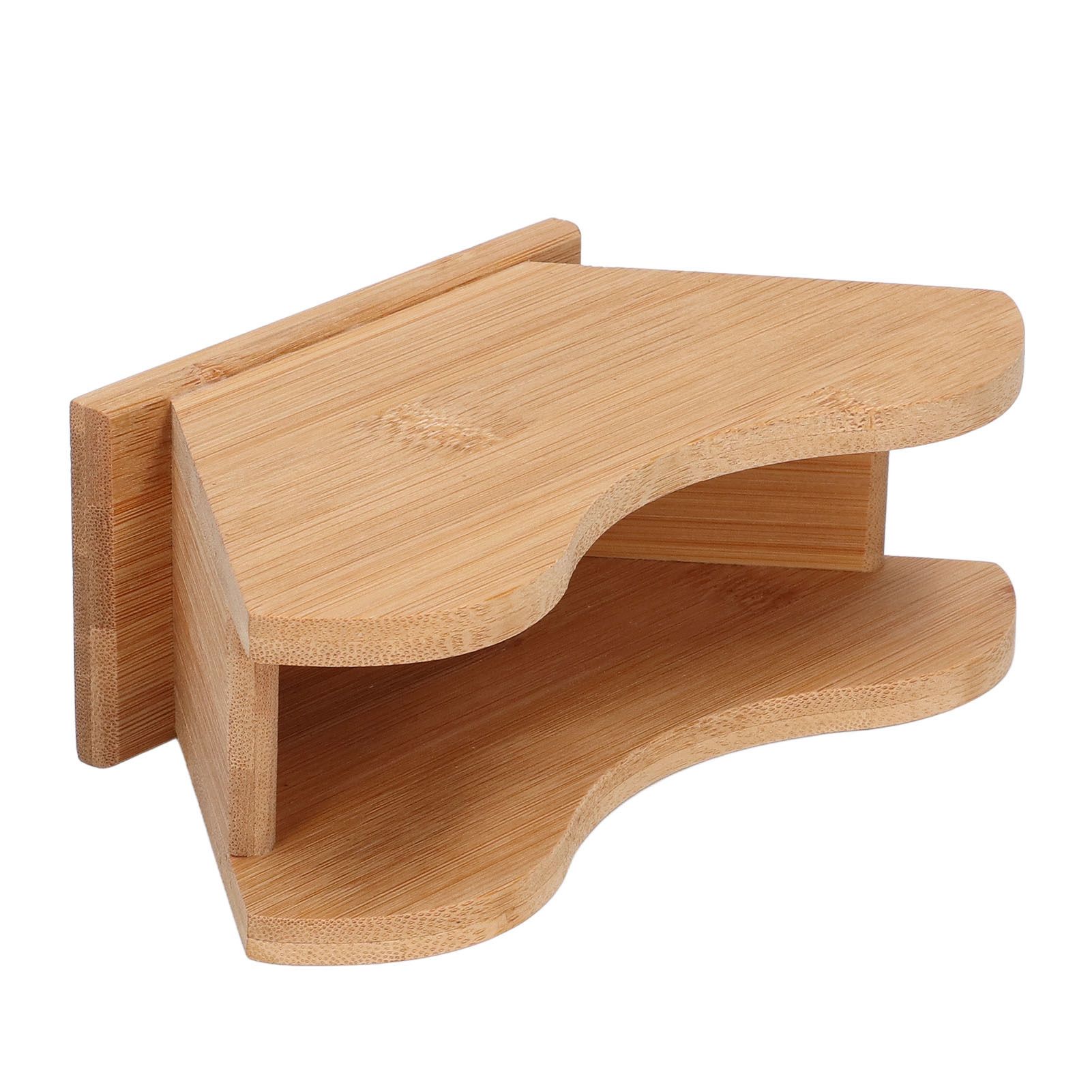 Coffee Filter Paper Holder Bamboo Countertop Reusable V Shape Tissue Dispenser view 10