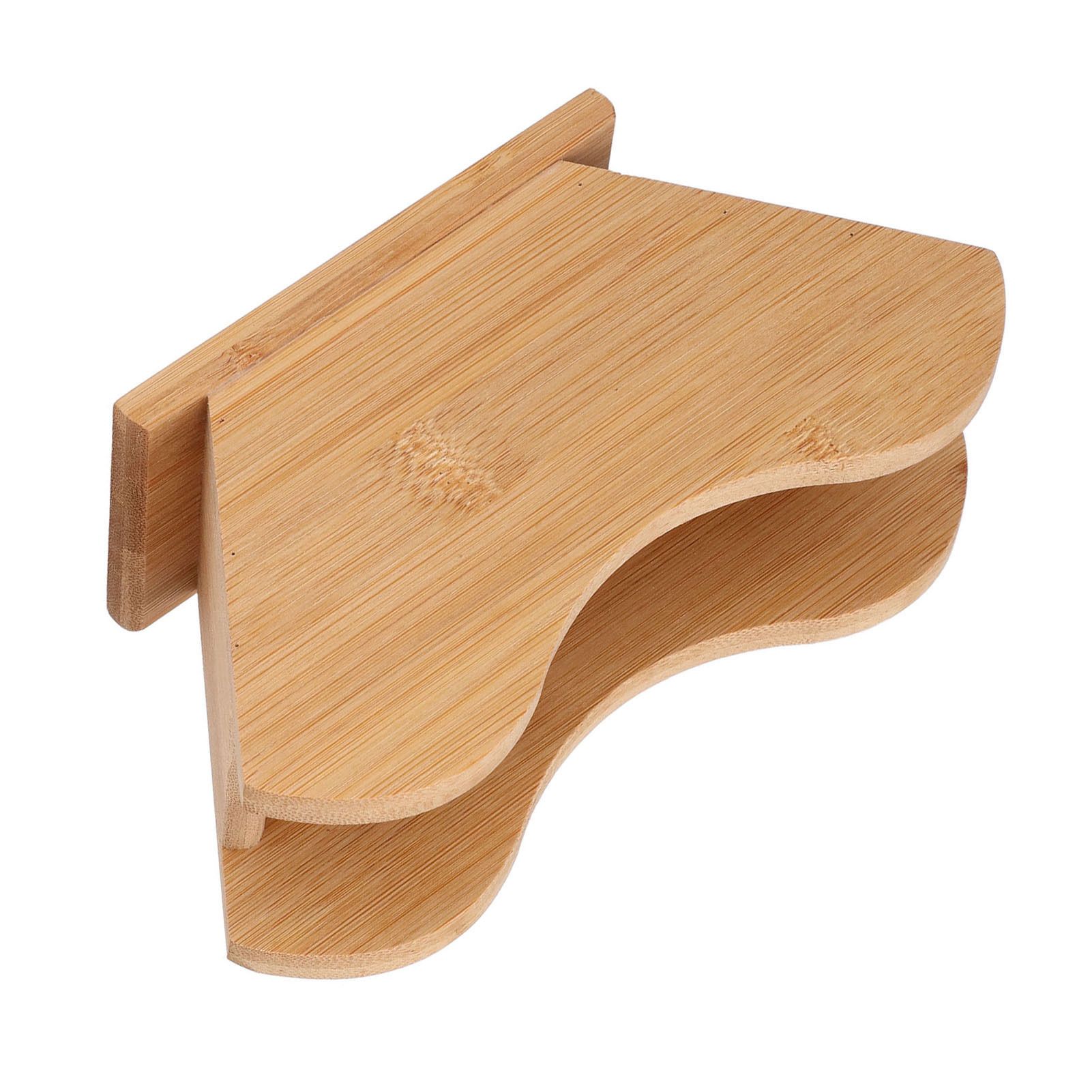 Coffee Filter Paper Holder Bamboo Countertop Reusable V Shape Tissue Dispenser view 13