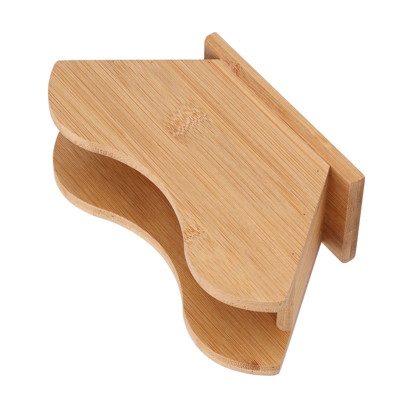 Coffee Filter Paper Holder Bamboo Countertop Reusable V Shape Tissue Dispenser view 14