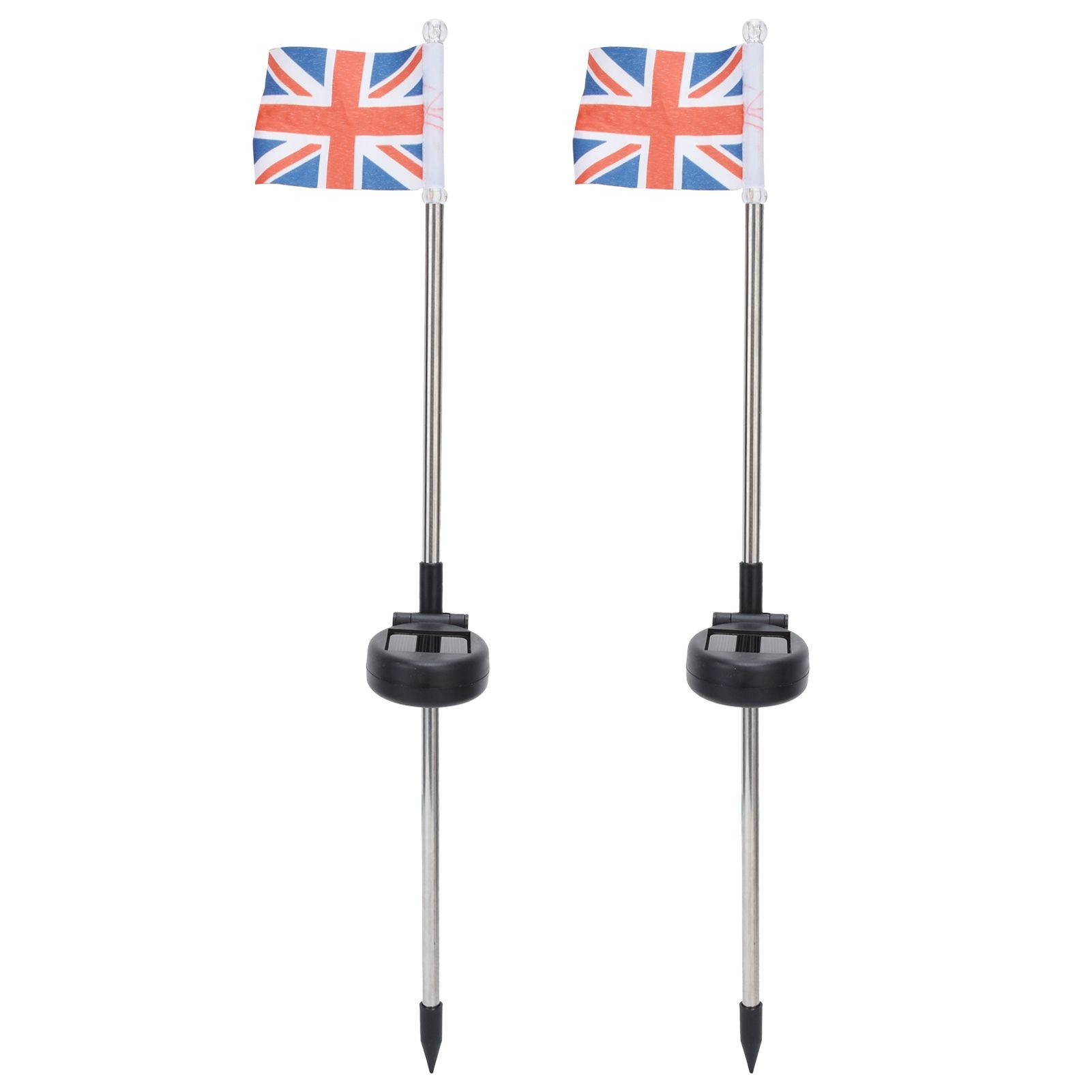 2PCS Solar UK Flag Light LED Solar Garden Lawn Lamp for Outdoor Landscape