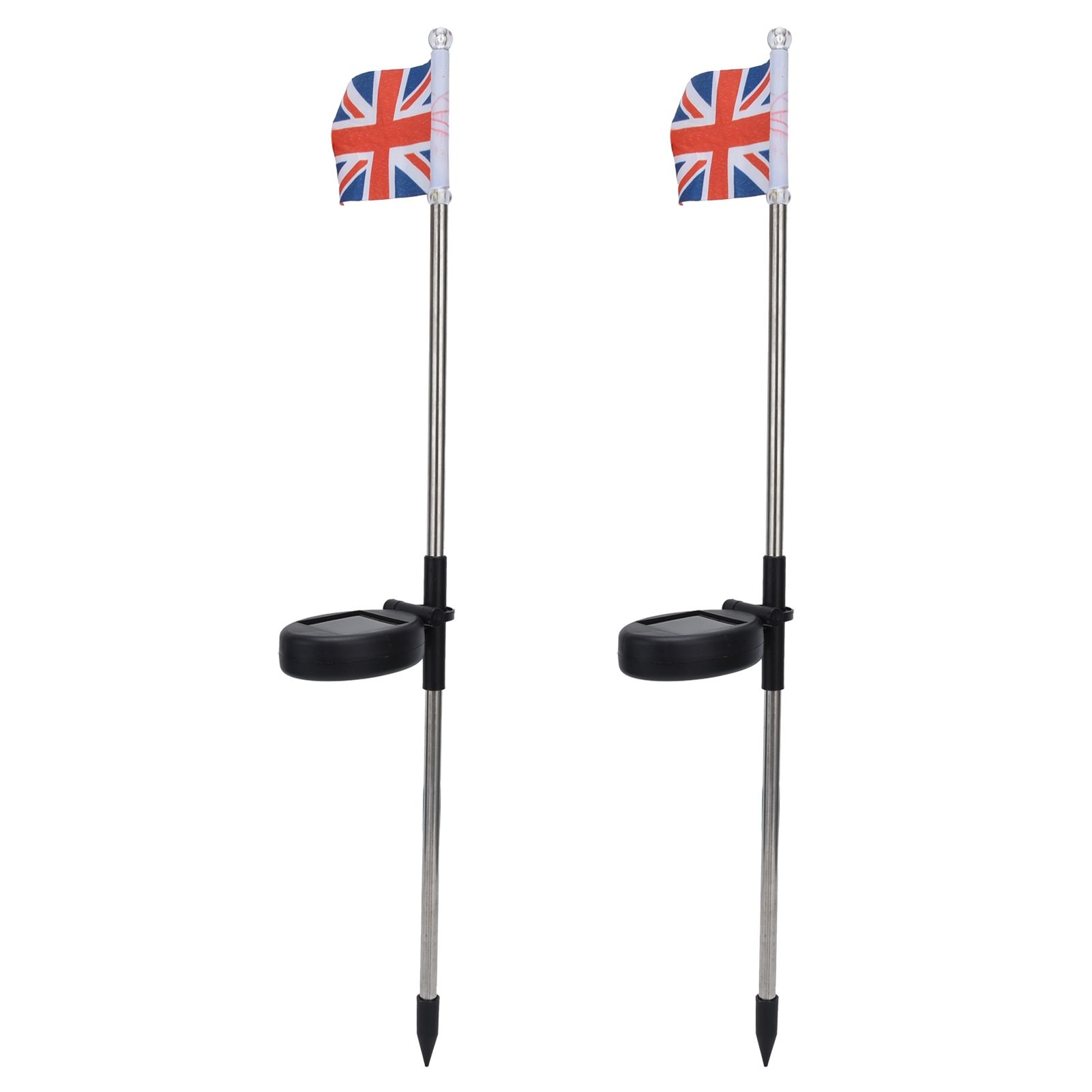 2PCS Solar UK Flag Light LED Solar Garden Lawn Lamp for Outdoor Landscape view 2
