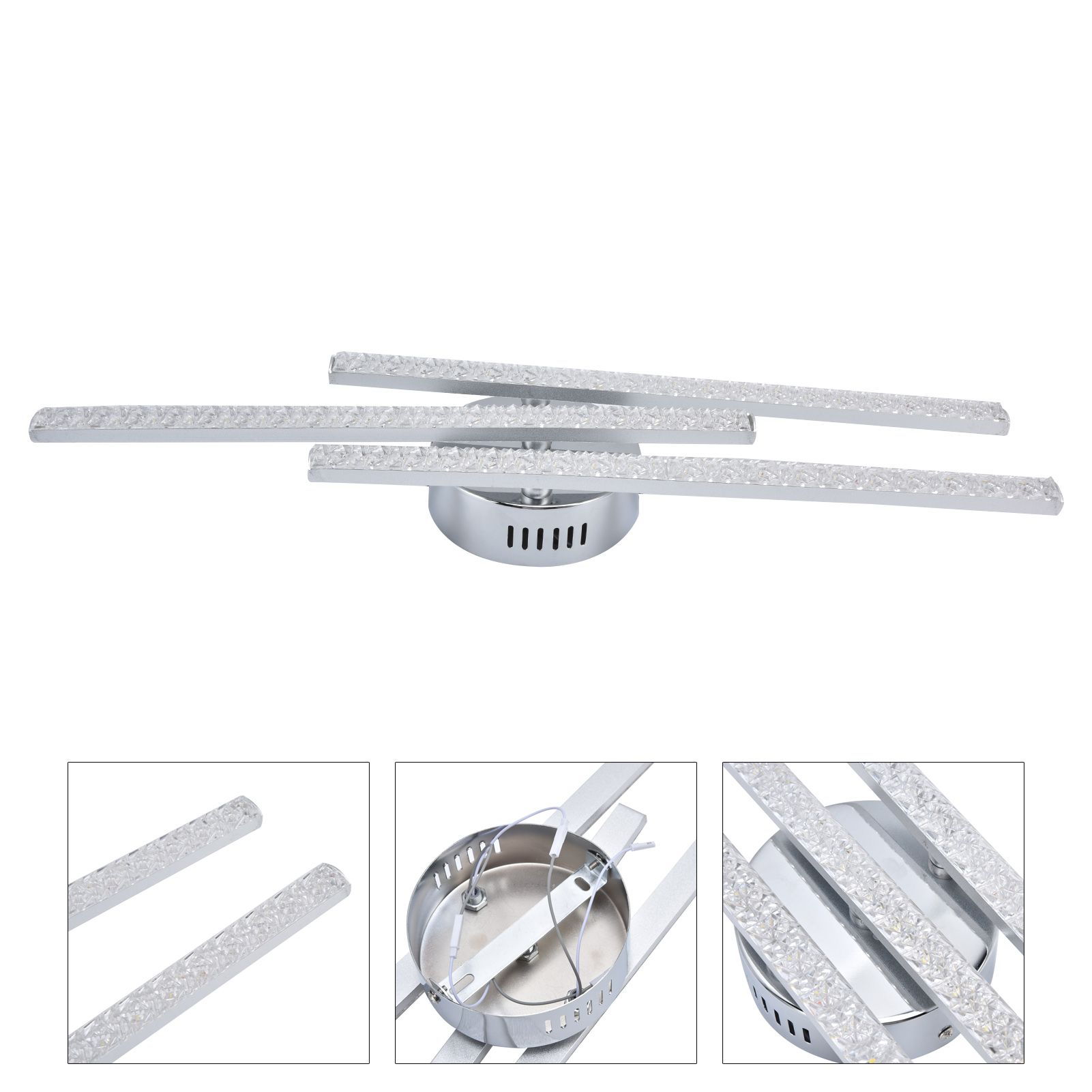 3‑Strips LED Ceiling Lamp Modern Ceiling‑Mounted Light Living Room Bedroom view 10