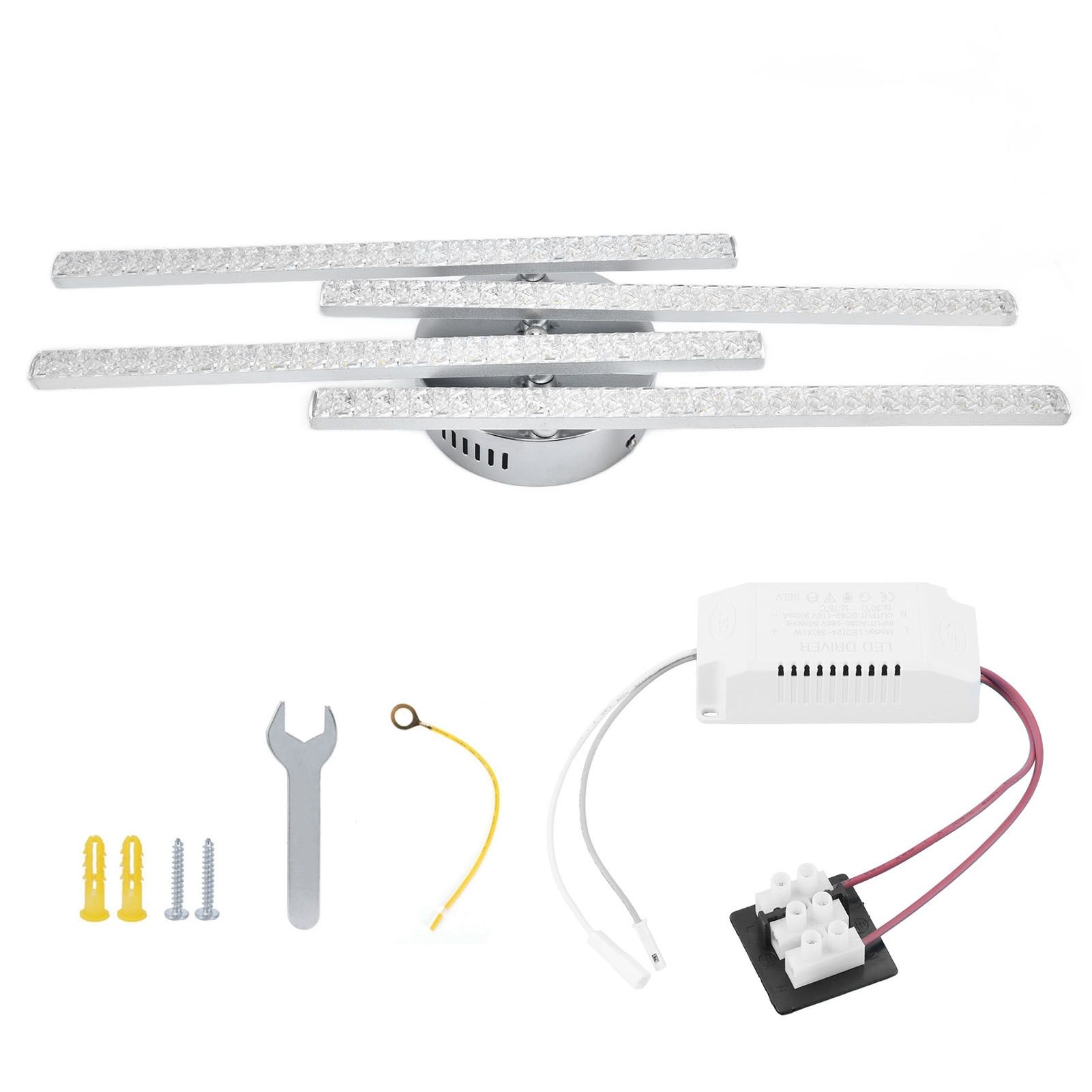 4-Strip Ceiling Light Nordic Modern LED Ceiling Lamp Home Office Coffee Shop