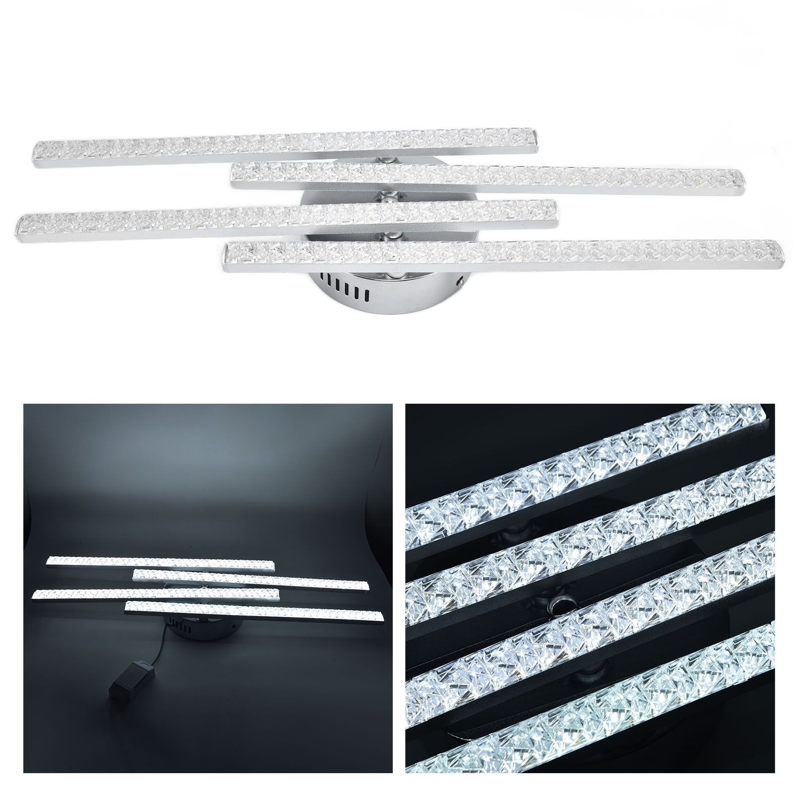 4-Strip Ceiling Light Nordic Modern LED Ceiling Lamp Home Office Coffee Shop view 10
