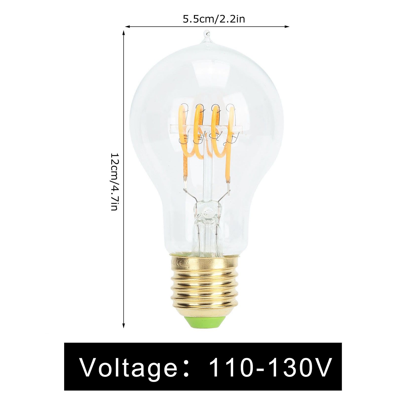 A60 Tipped Antique Bulb Dimmable LED Filament Lamp for Coffee Shop Retro view 13