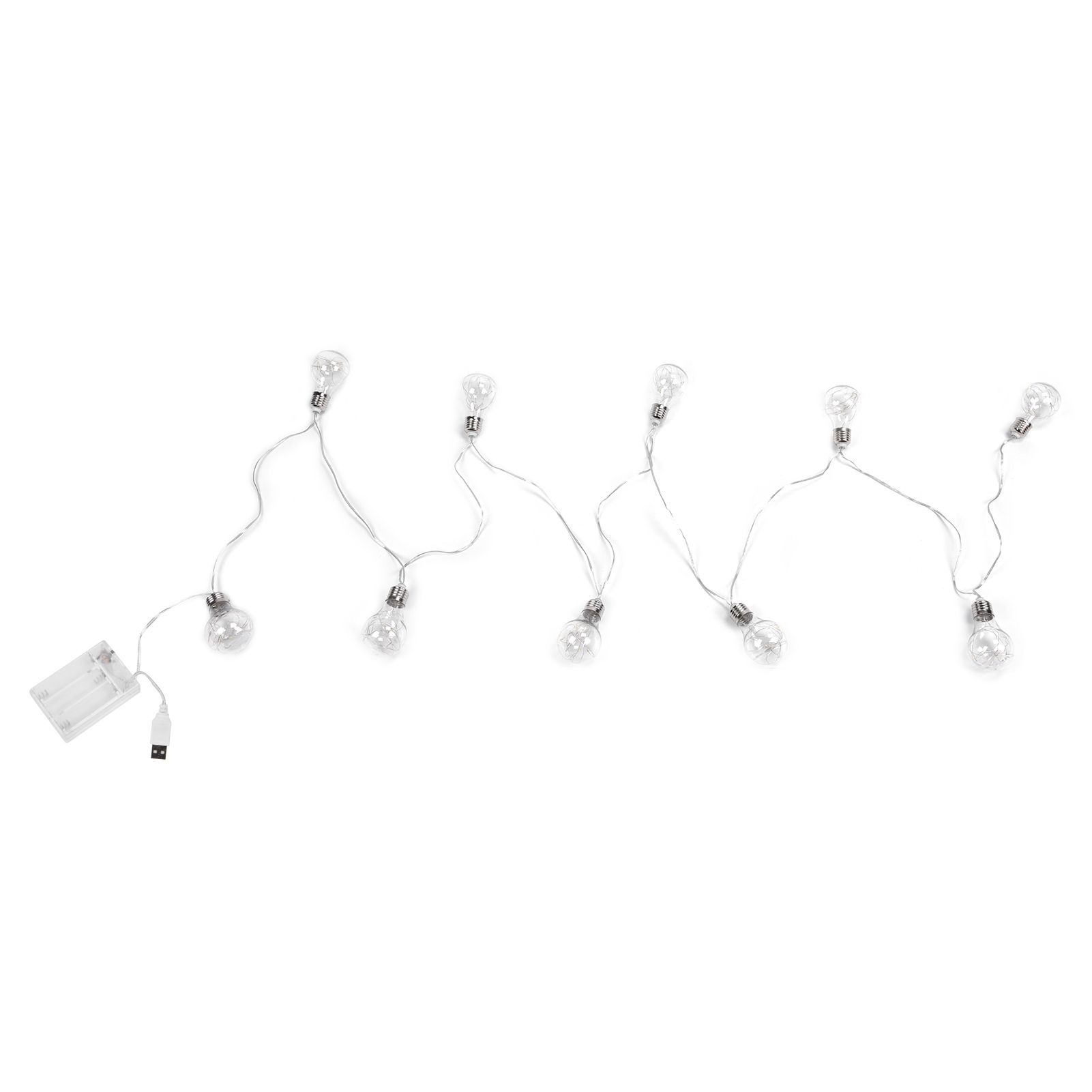 LED Light Strings Waterproof Copper Wire Lamp String E27 Bulb String Lights — image 1
