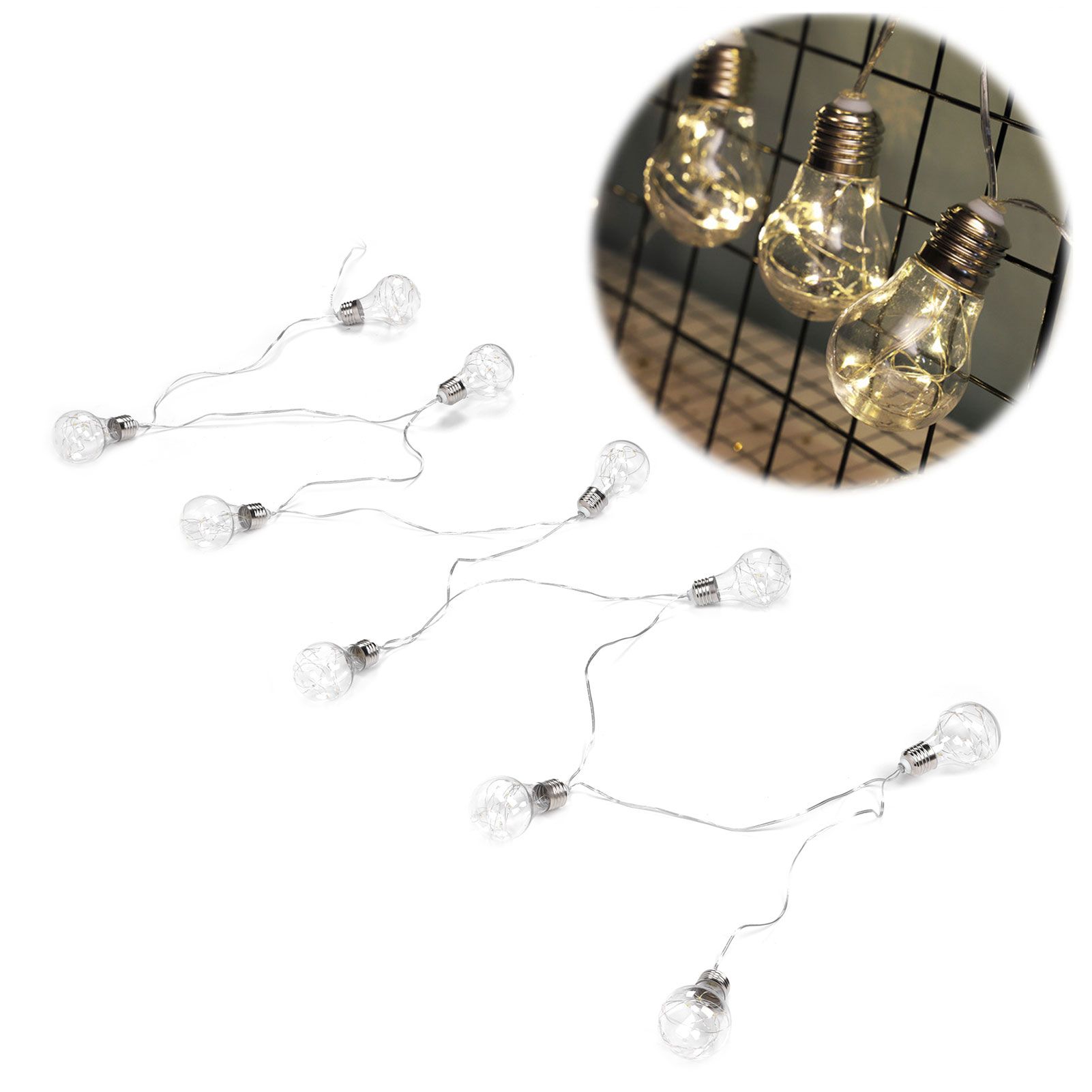 LED Light Strings Waterproof Copper Wire Lamp String E27 Bulb String Lights view 11