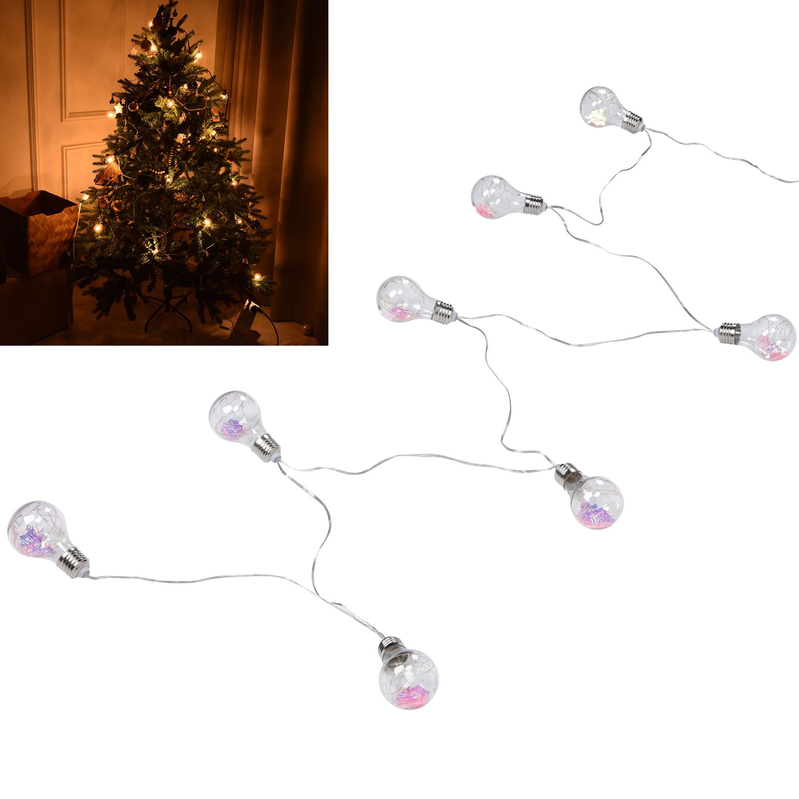 Butterfly Bulb Light String IP45 Waterproof 100LEDs Copper Wire Lamp String view 11