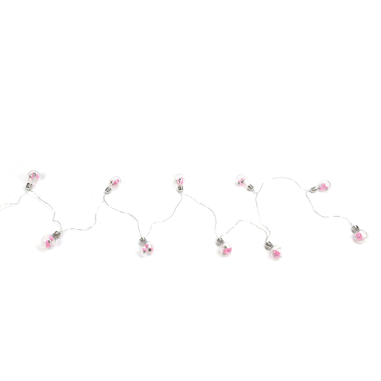 Light String 100LEDs Copper Wire Light String Artificial Rose E27 Bulb view 2