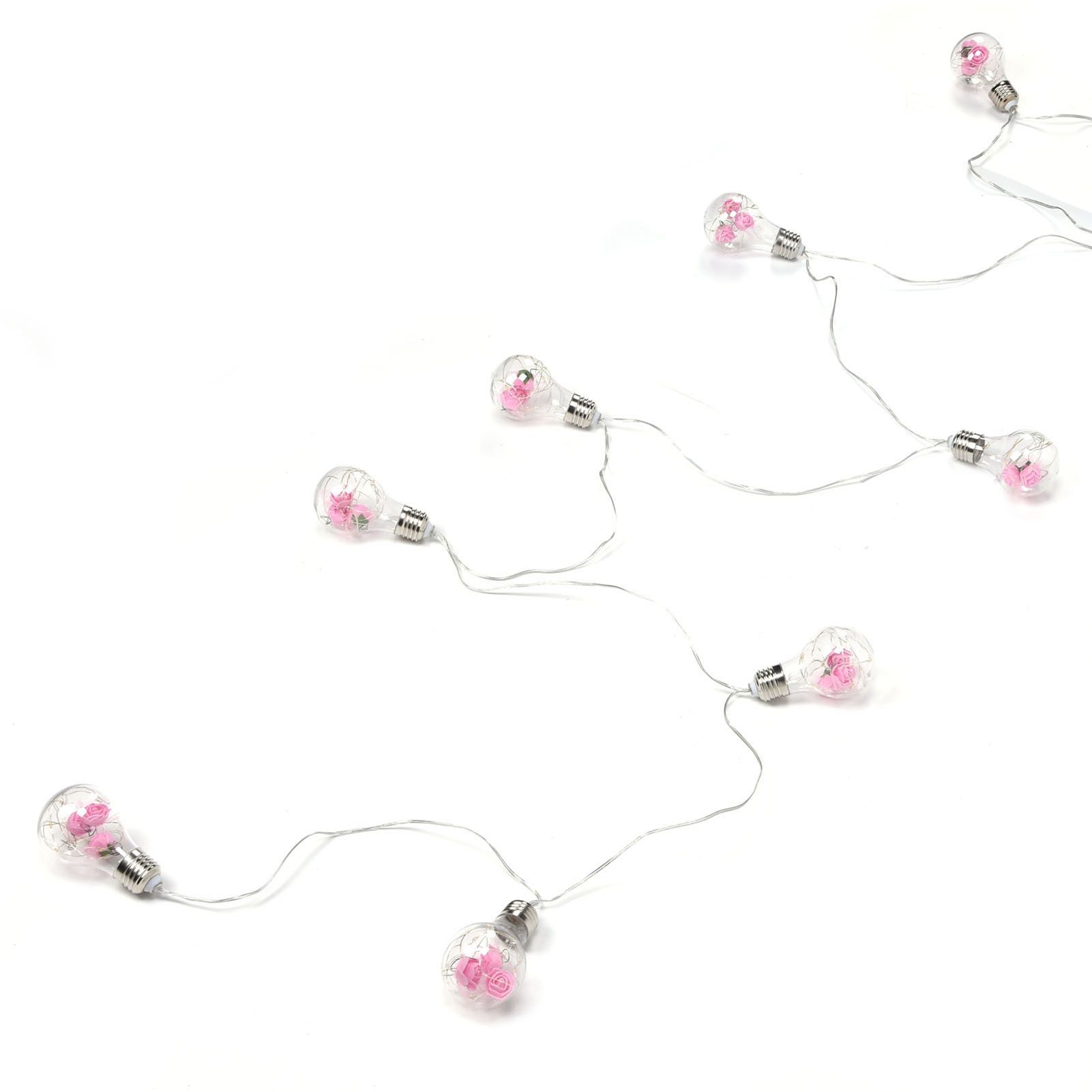 Light String 100LEDs Copper Wire Light String Artificial Rose E27 Bulb view 6