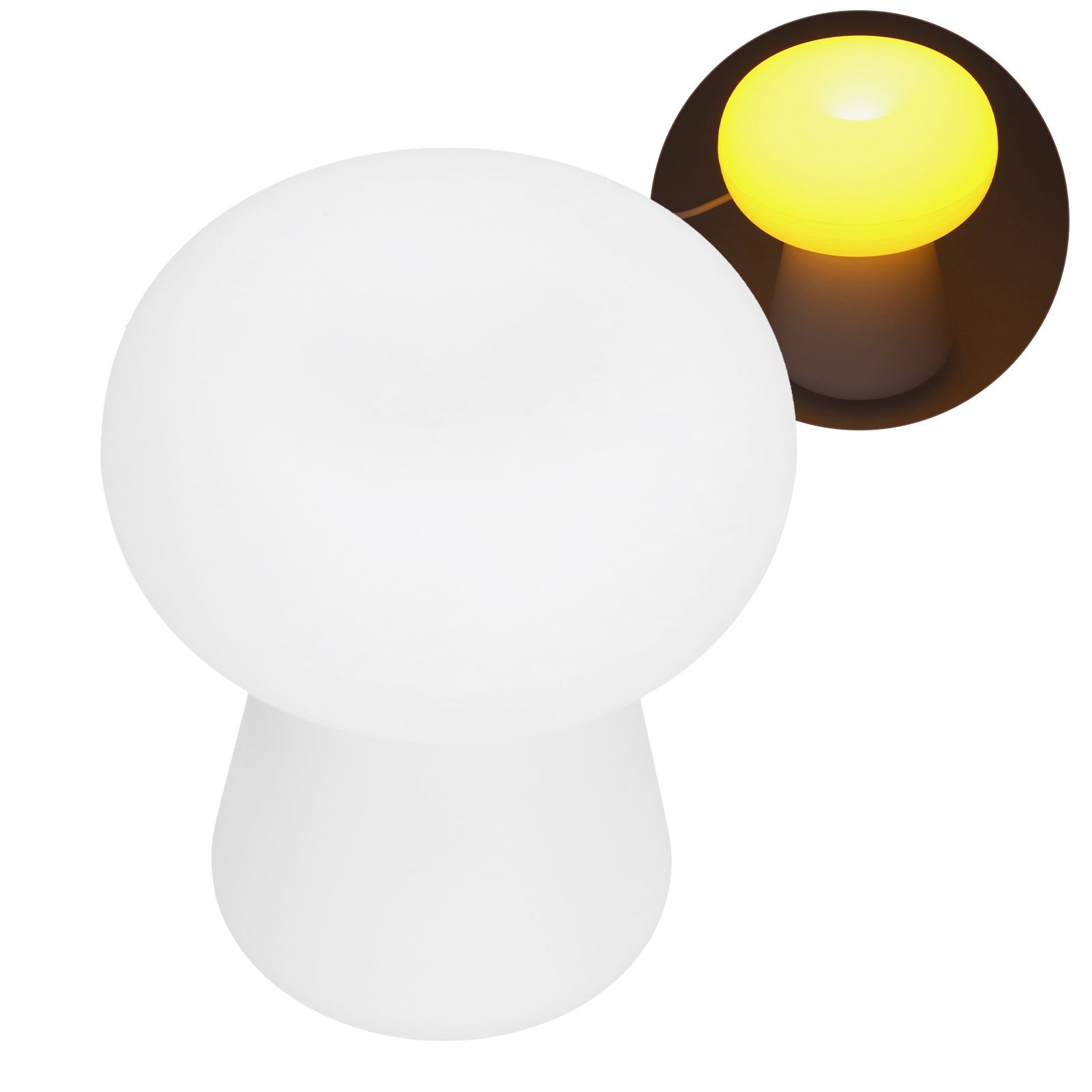Night Light 3W Mushroom Shape Sensor Lamp USB Powered Desktop Light for Indoor view 9