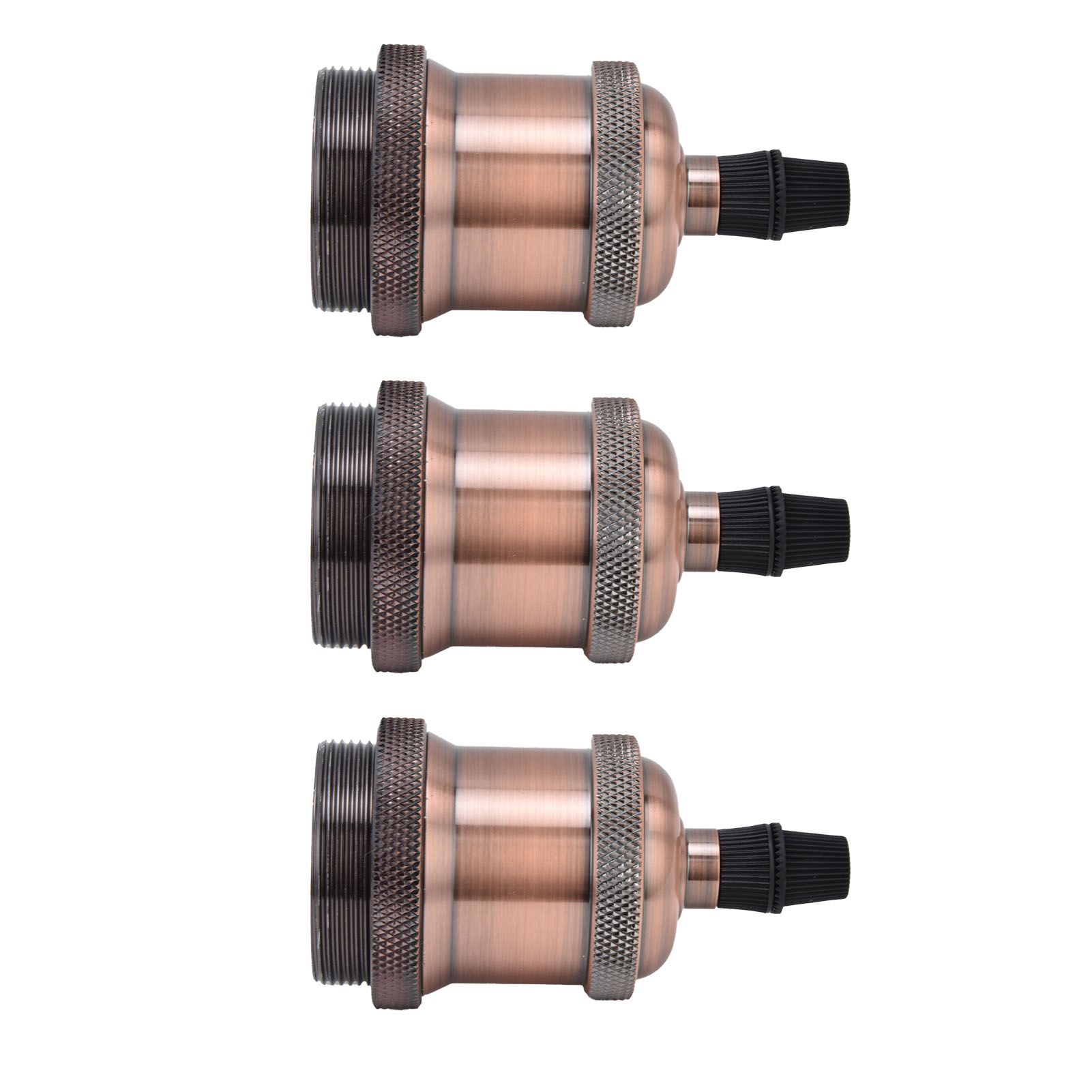 6 Pcs Lamp Holder Metal E26 E27 Screw Retro Lighting Base Accessories with view 3