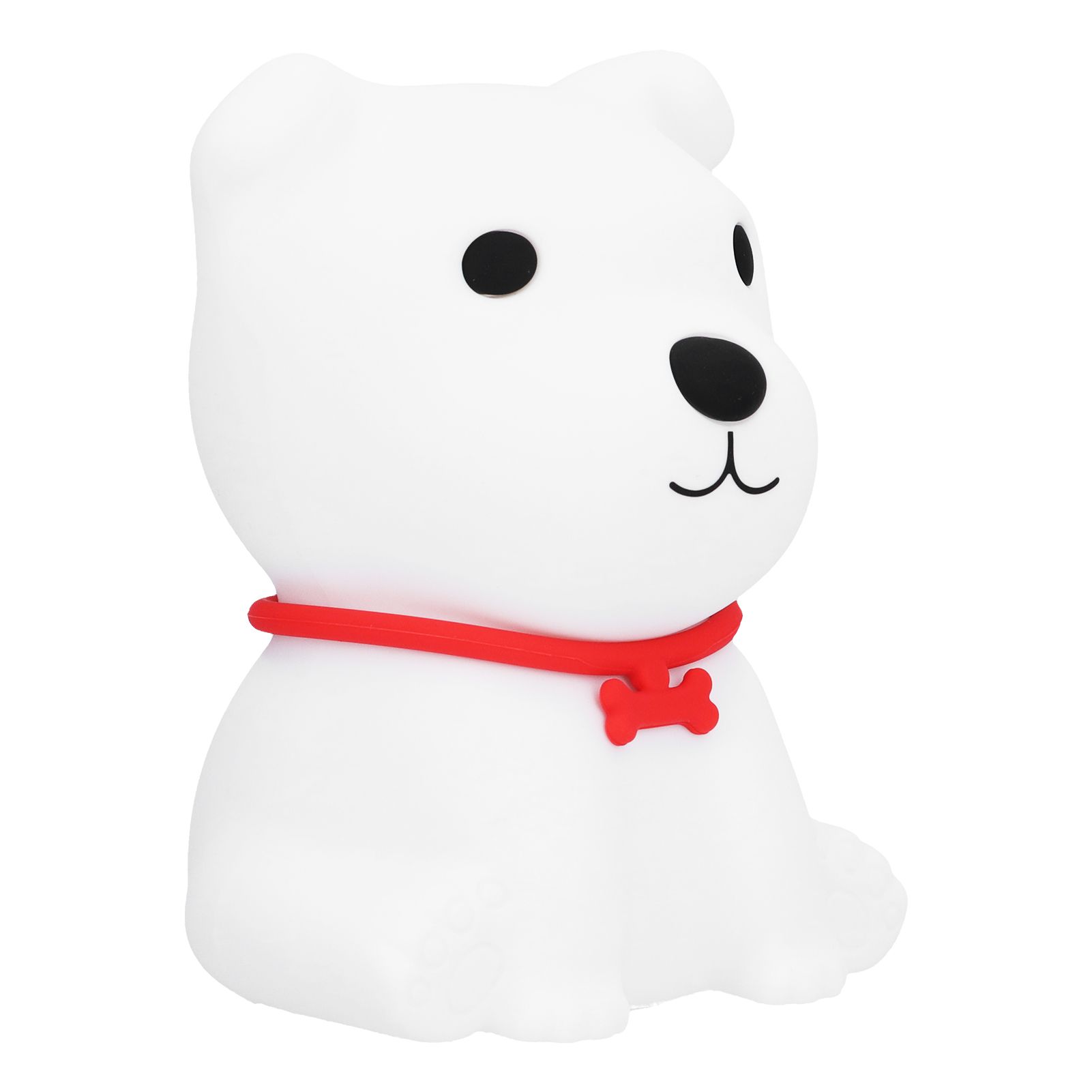 Cute Dog Shaped Silicone Lamp Kids Night Light Portable Bedside Light for Baby view 2