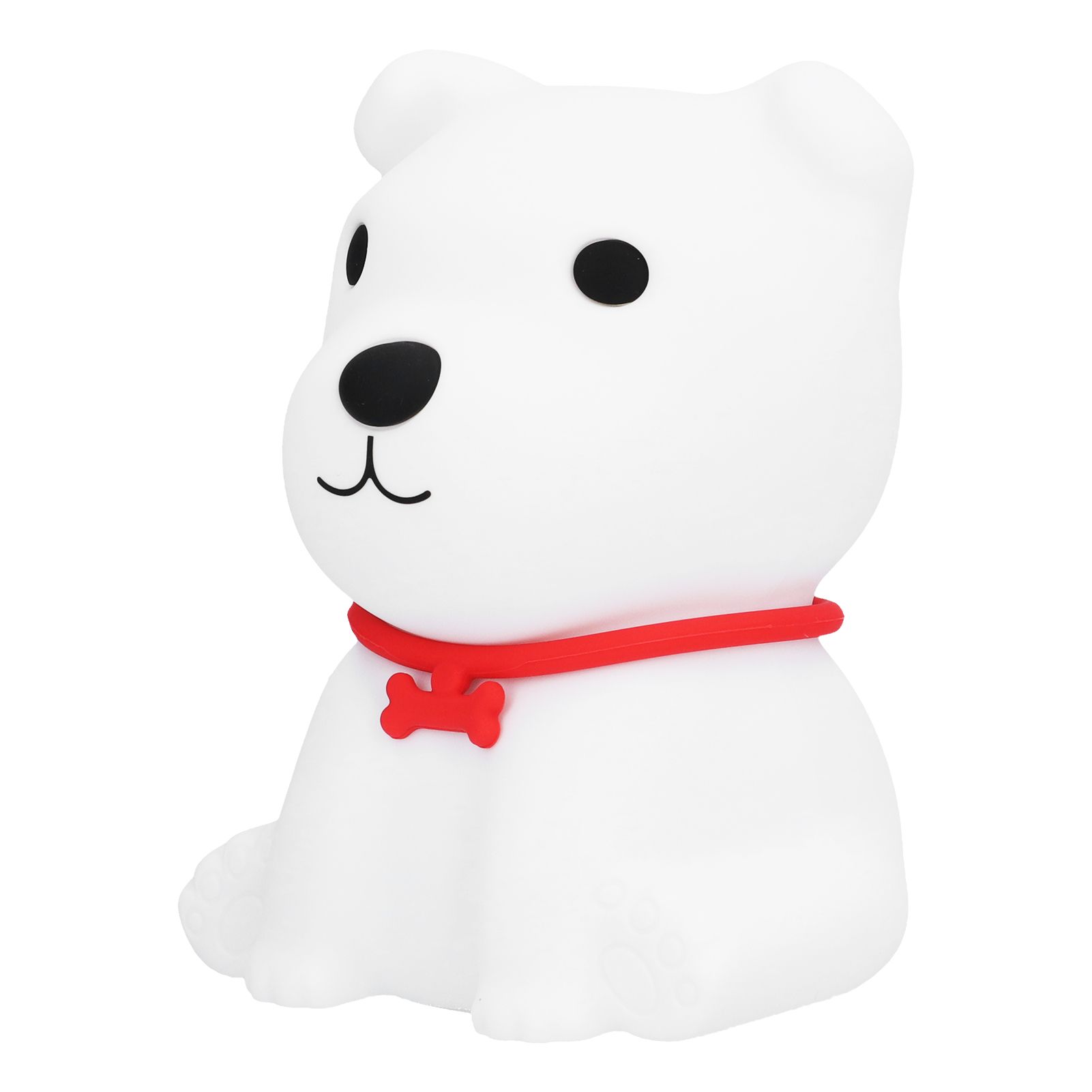 Cute Dog Shaped Silicone Lamp Kids Night Light Portable Bedside Light for Baby view 3