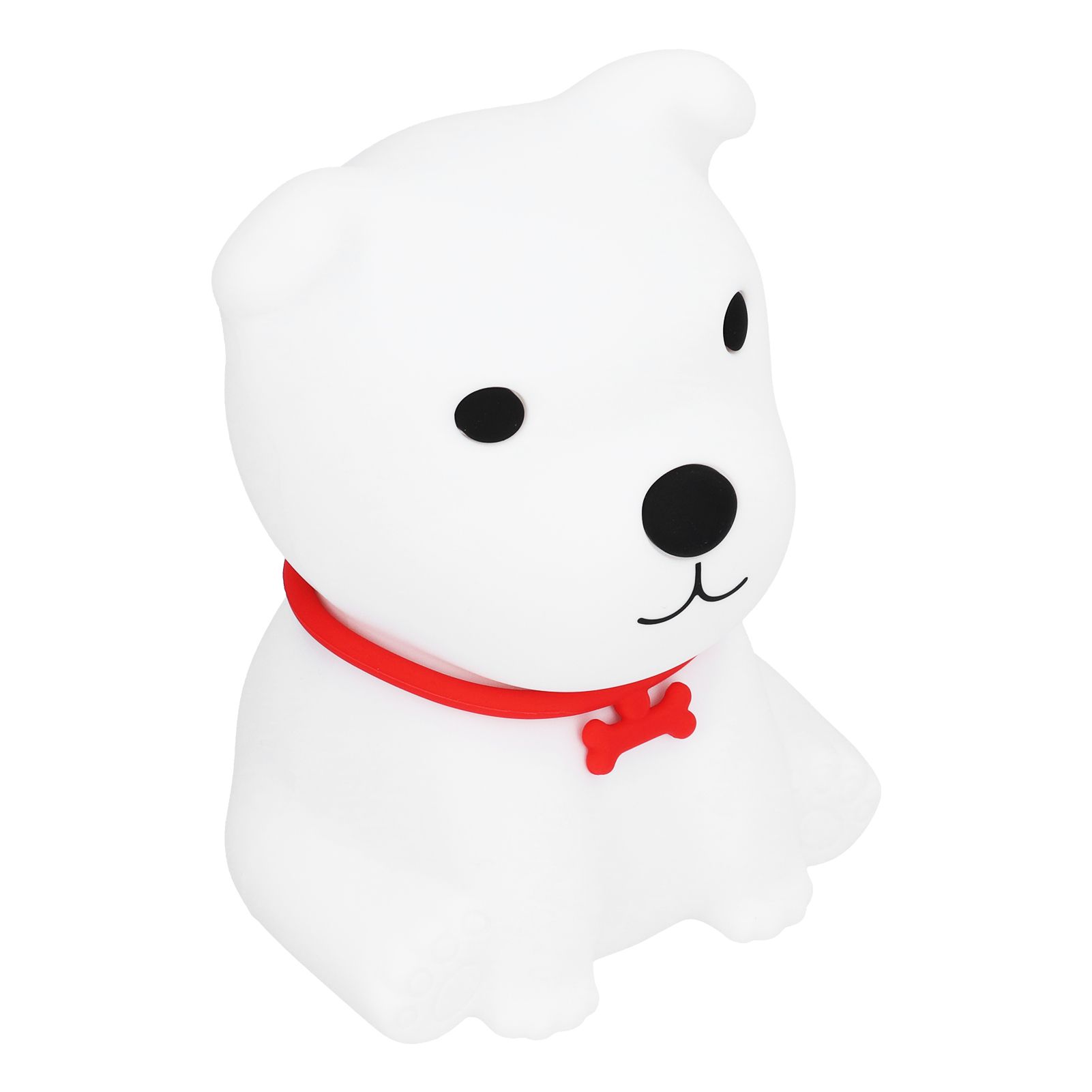 Cute Dog Shaped Silicone Lamp Kids Night Light Portable Bedside Light for Baby view 4