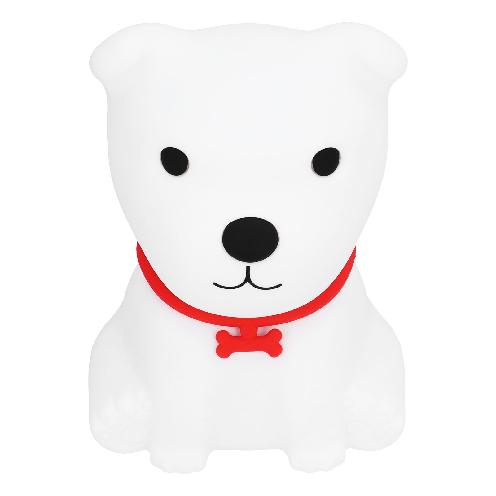 Cute Dog Shaped Silicone Lamp Kids Night Light Portable Bedside Light for Baby view 6