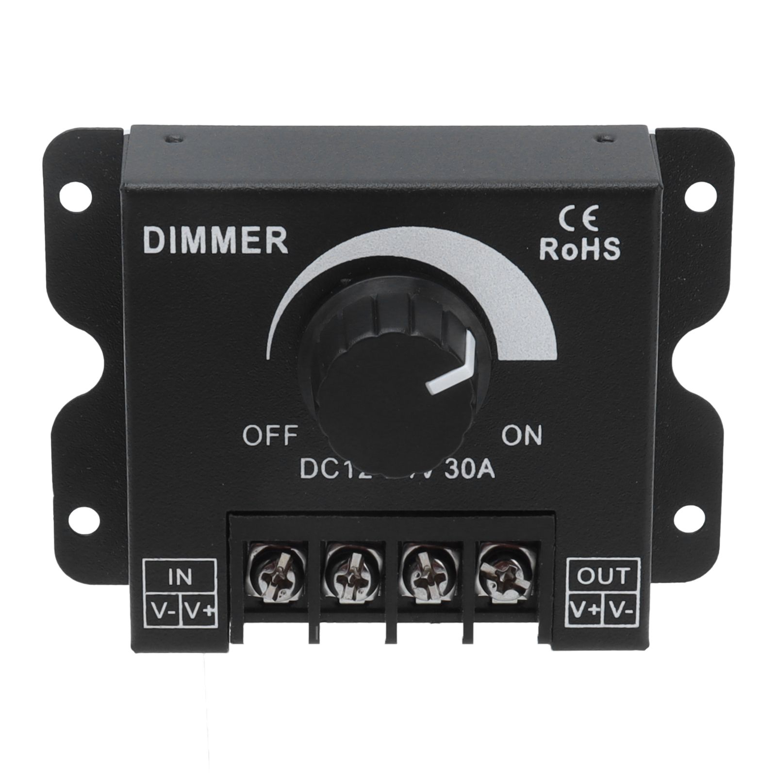 30A LED Dimmer PWM Unicolor Single Channel Adjustable Dimming Controller DC view 2