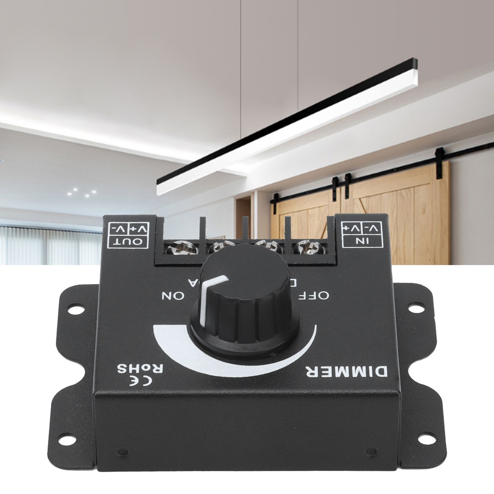 30A LED Dimmer PWM Unicolor Single Channel Adjustable Dimming Controller DC view 11