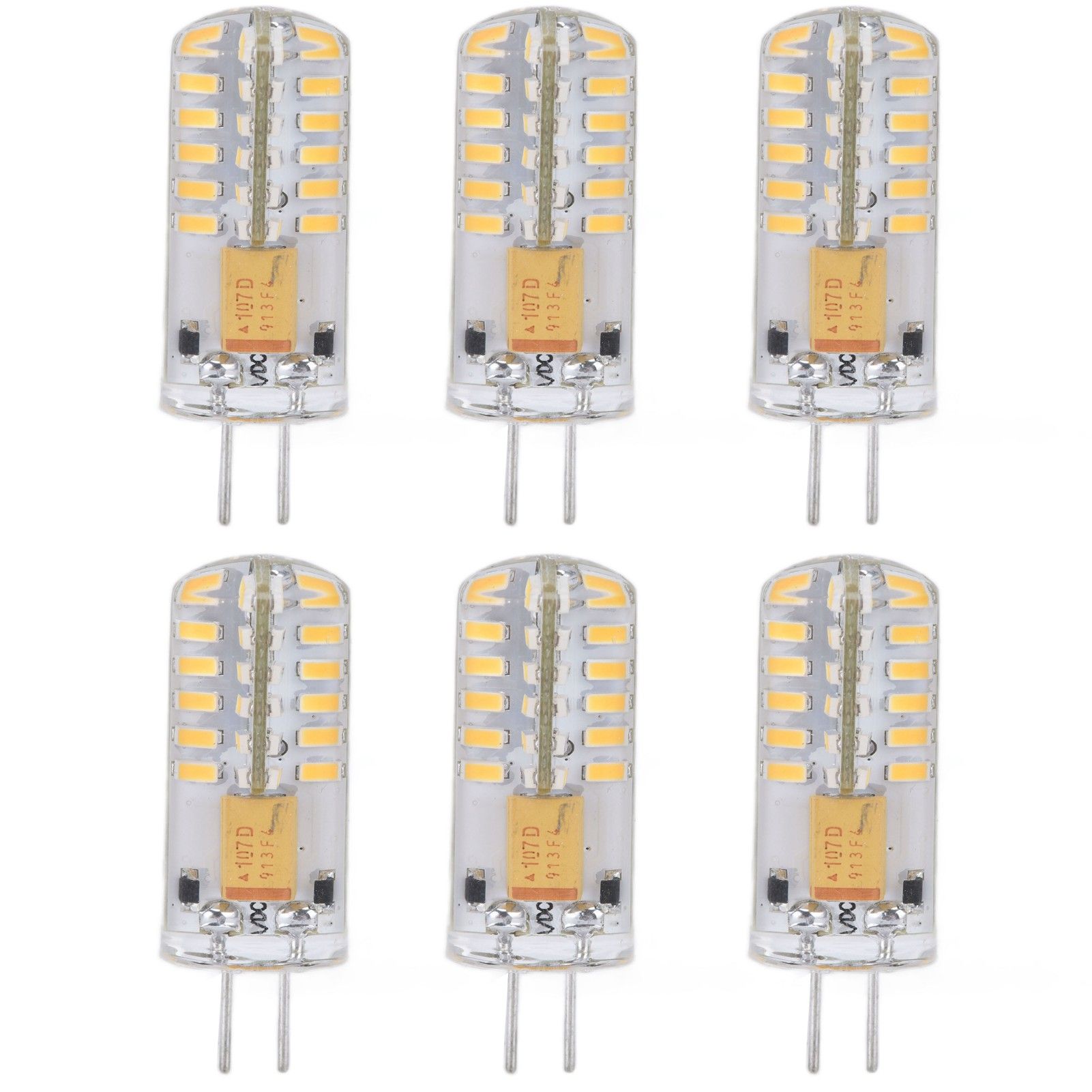 6Pcs LED Bulb Easy Install Light Transmission Uniform Light Output Color Bulb