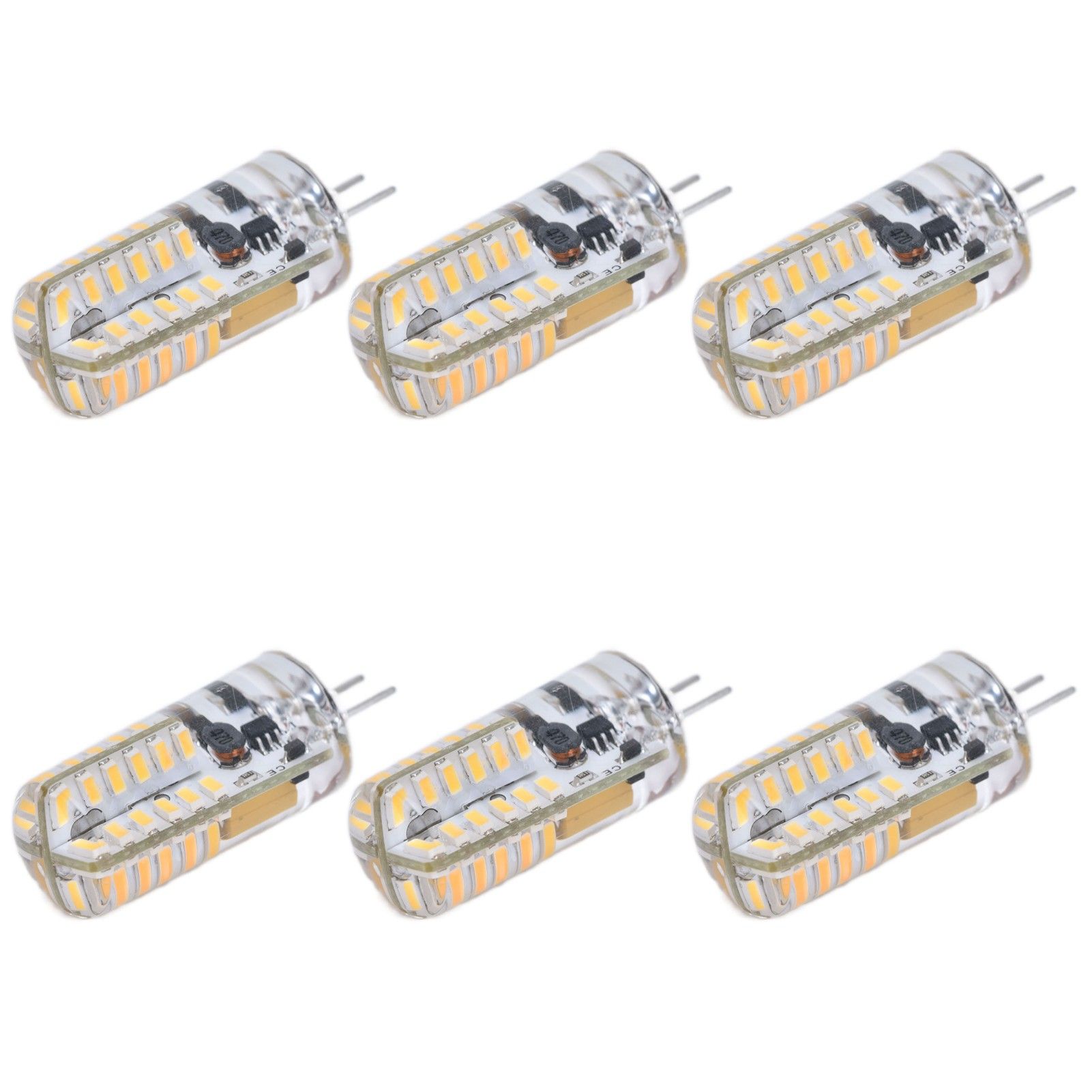 6Pcs LED Bulb Easy Install Light Transmission Uniform Light Output Color Bulb view 2