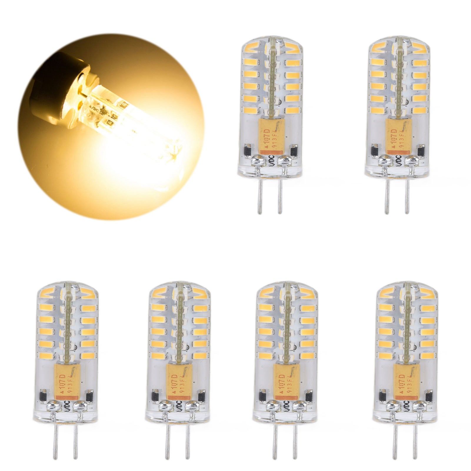 6Pcs LED Bulb Easy Install Light Transmission Uniform Light Output Color Bulb view 11