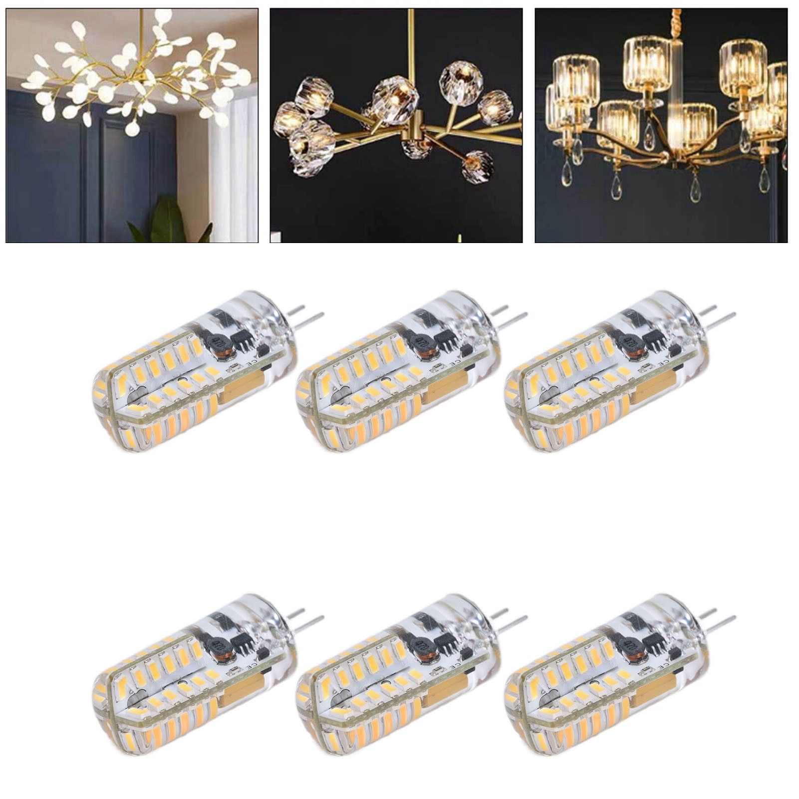 6Pcs LED Bulb Easy Install Light Transmission Uniform Light Output Color Bulb view 12