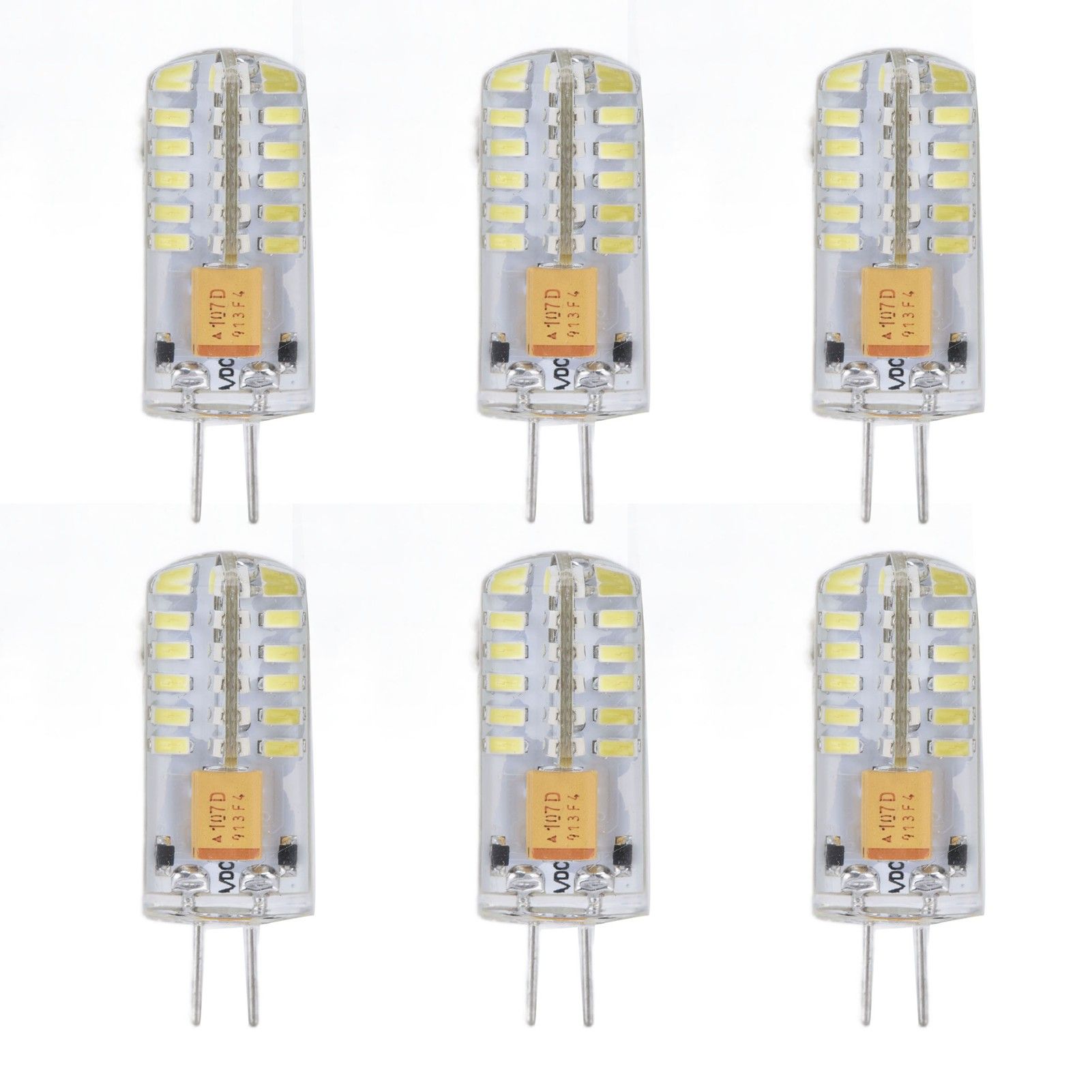 6Pcs LED Bulb Easy Install Light Transmission Uniform Light Output Color Bulb