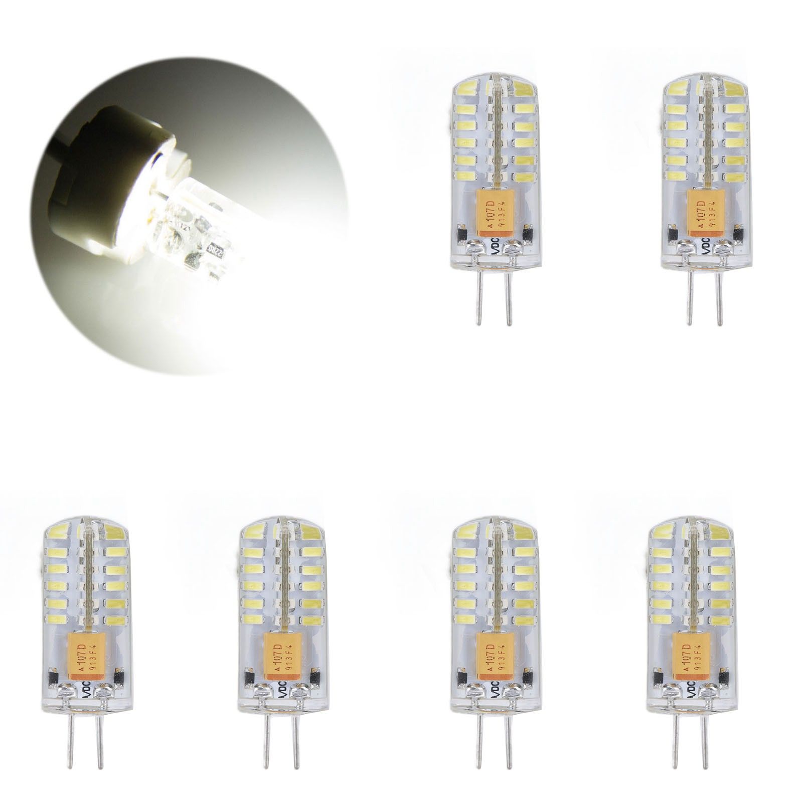 6Pcs LED Bulb Easy Install Light Transmission Uniform Light Output Color Bulb view 11