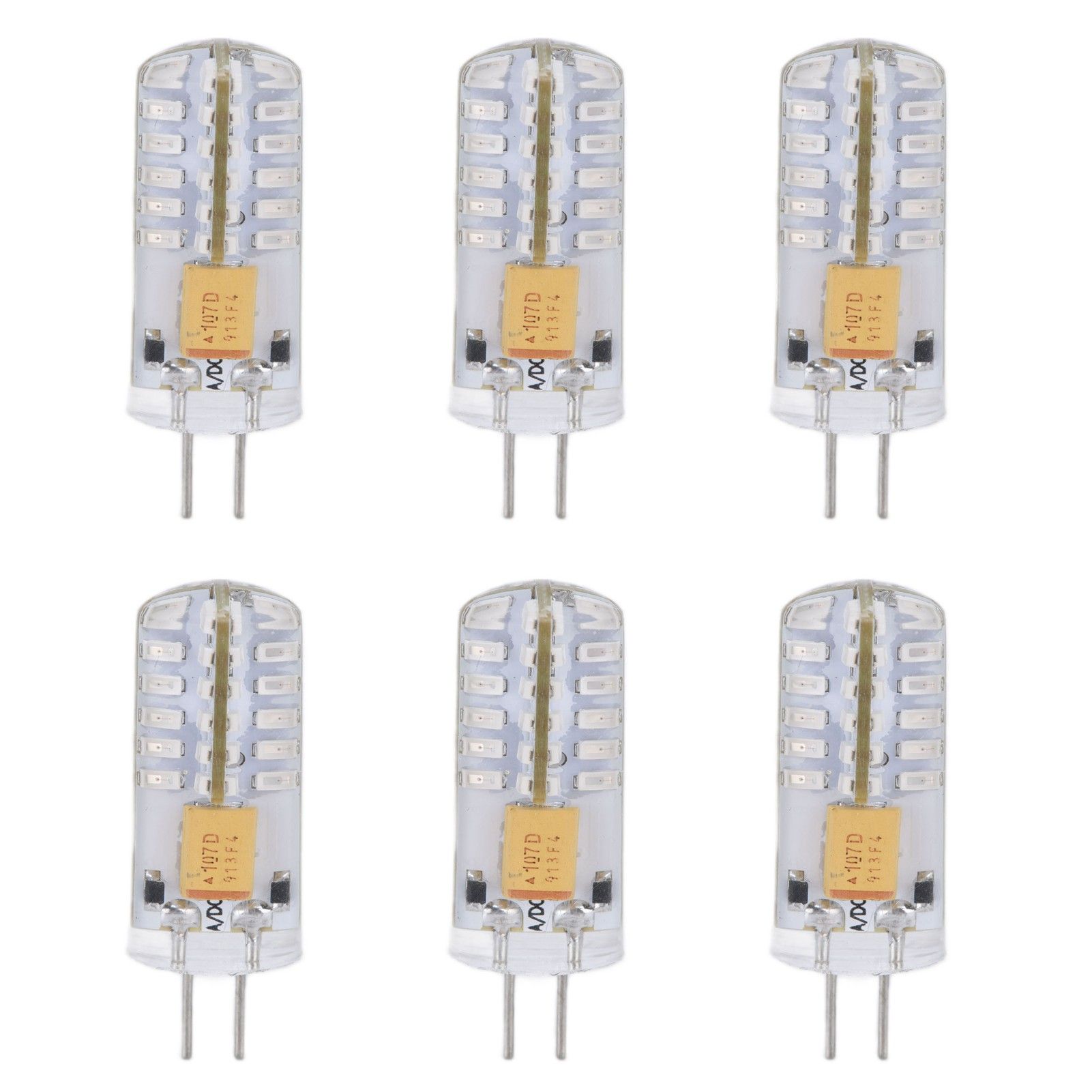 6Pcs LED Bulb Easy Install Light Transmission Uniform Light Output Color Bulb