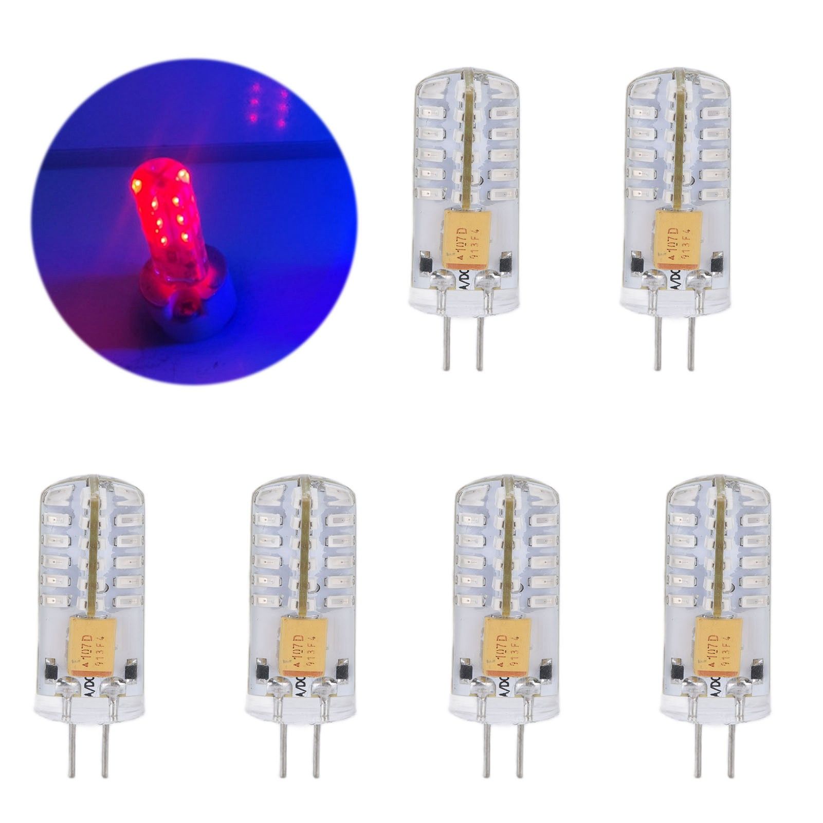 6Pcs LED Bulb Easy Install Light Transmission Uniform Light Output Color Bulb view 11