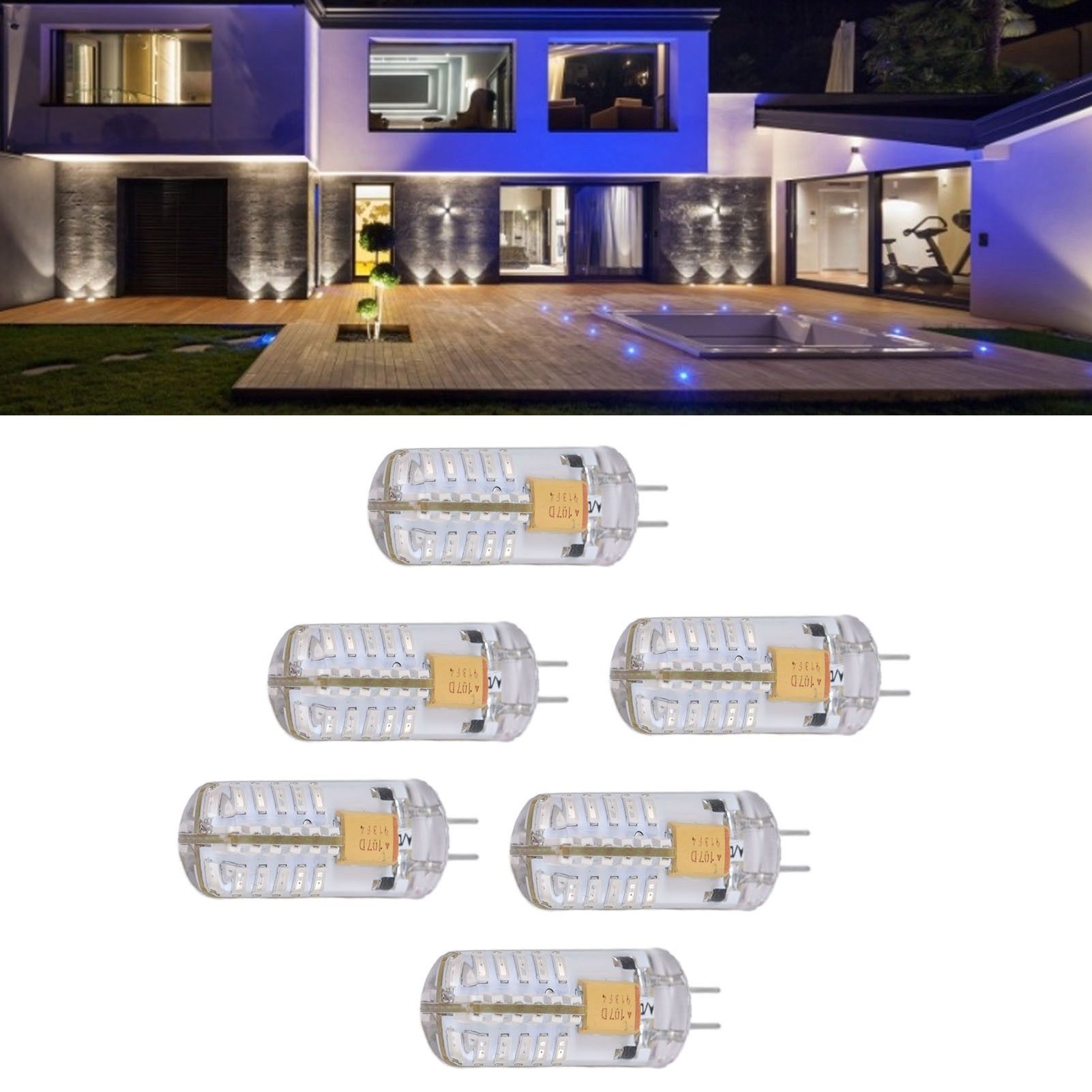 6Pcs LED Bulb Easy Install Light Transmission Uniform Light Output Color Bulb view 12