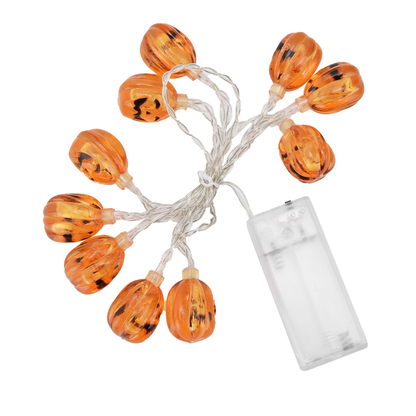 10LED Pumpkin String Lights Battery Operated Halloween Decorative Lamp for view 4