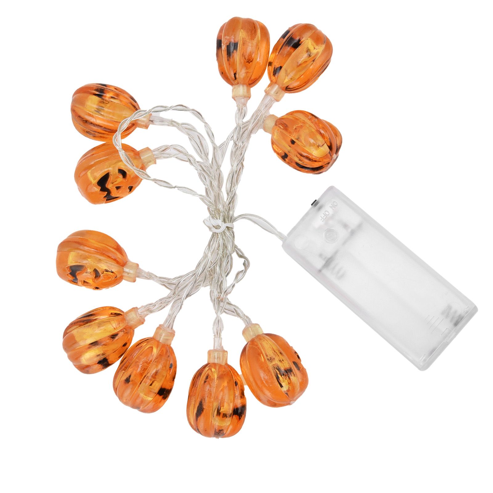10LED Pumpkin String Lights Battery Operated Halloween Decorative Lamp for view 8