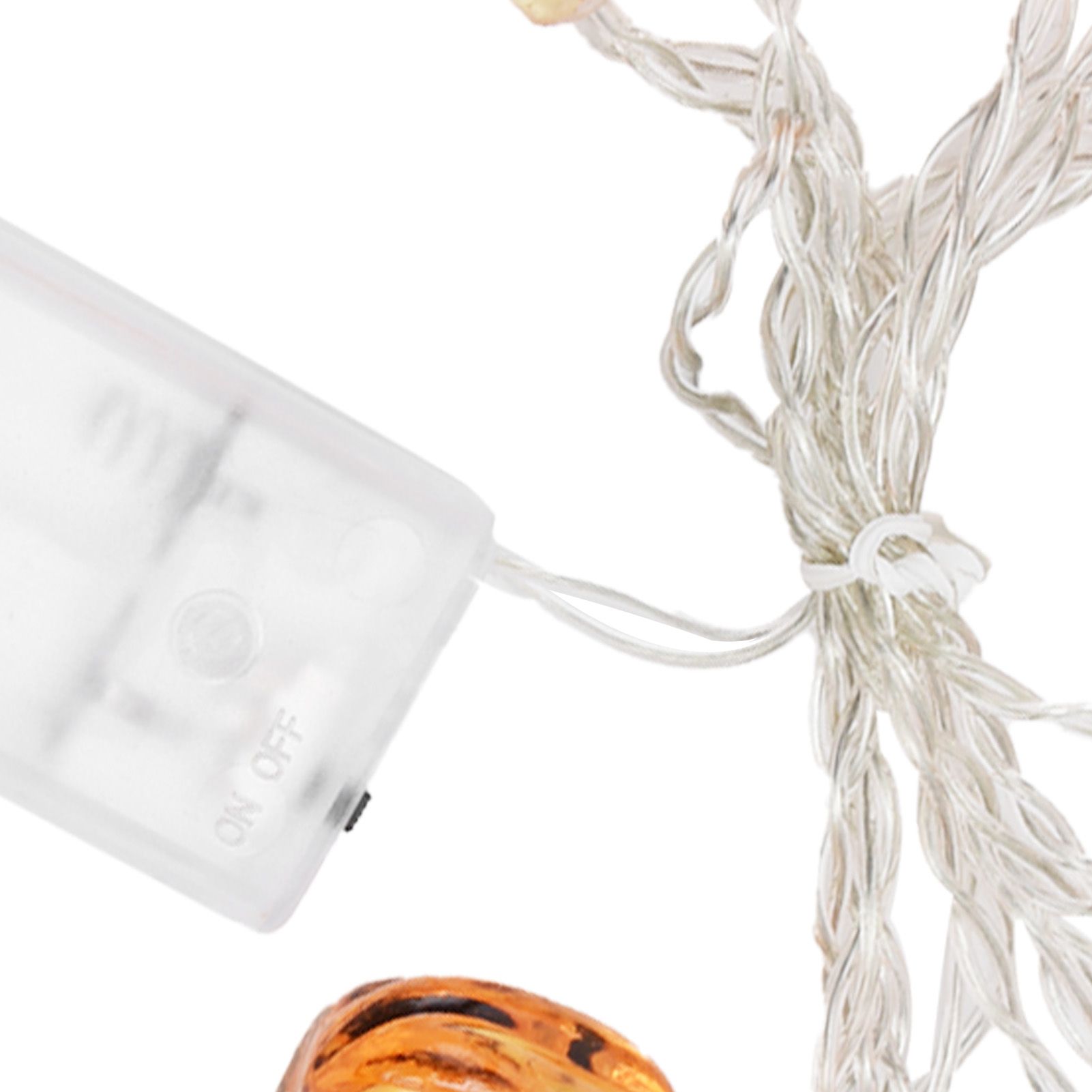 10LED Pumpkin String Lights Battery Operated Halloween Decorative Lamp for view 13