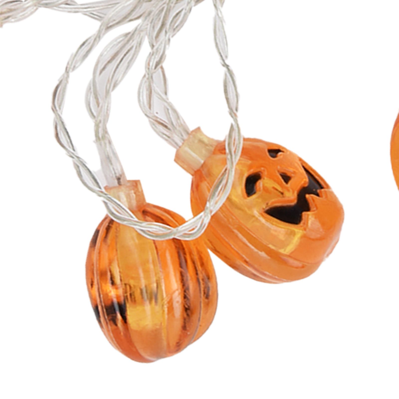 10LED Pumpkin String Lights Battery Operated Halloween Decorative Lamp for view 15